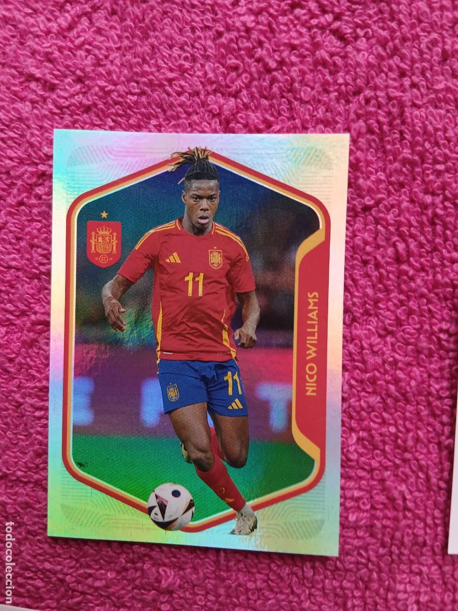 Cromos de f&uacute;tbol: espa&ntilde;a 2026 60 nico williams selecci&oacute;n espa&ntilde;ola panini carrefour family mundial de futbol (j)