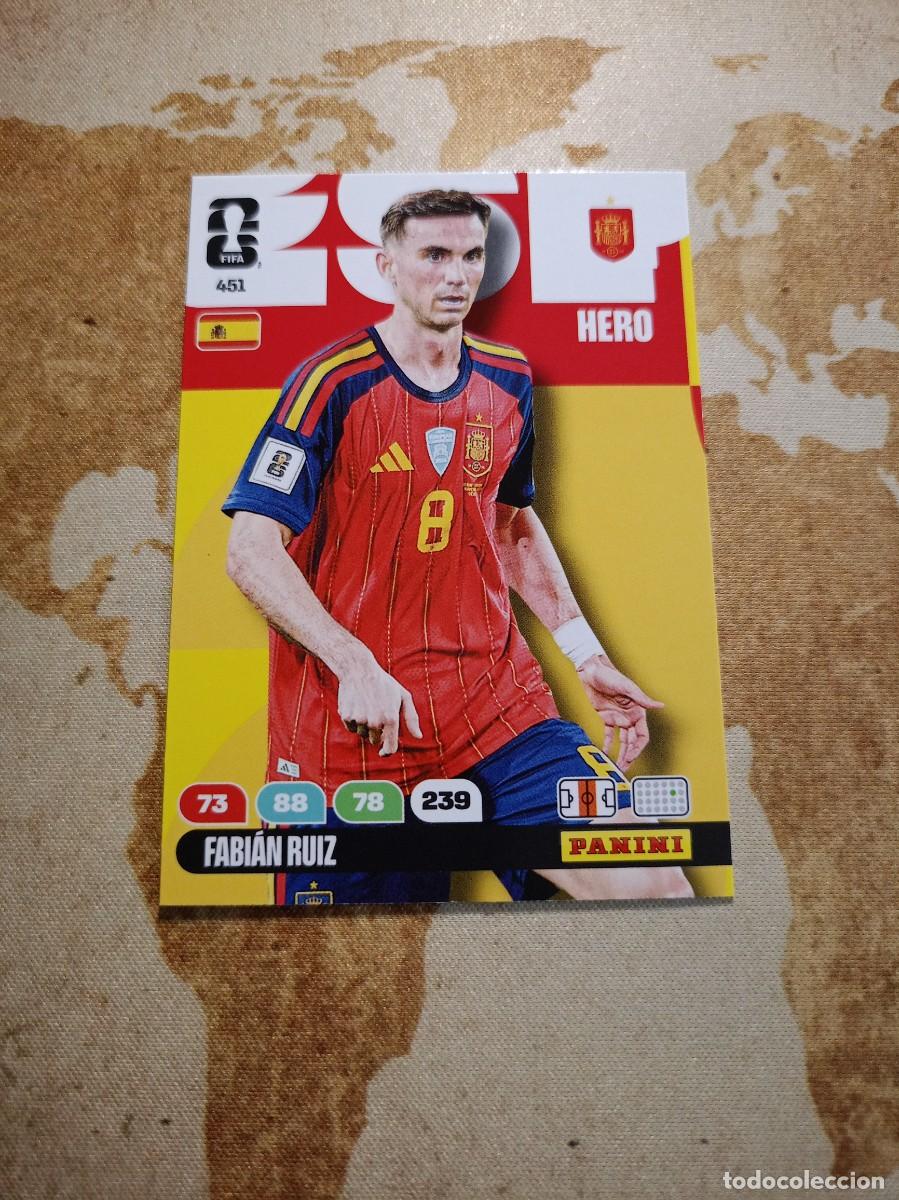 Cromos de f&uacute;tbol: Espa&ntilde;a 451 FABI&Aacute;N RUIZ Adrenalyn WORLD cup 2026