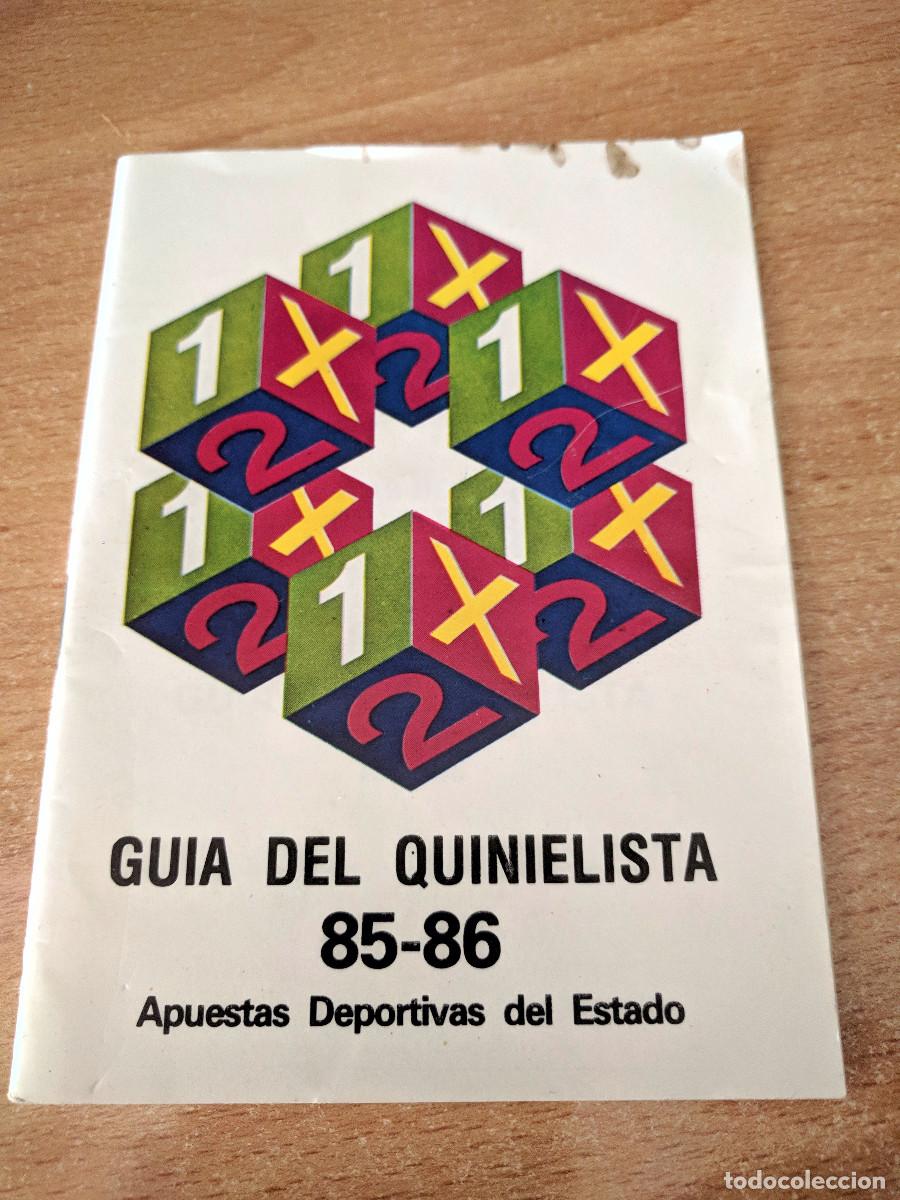 Cromos de f&uacute;tbol: Gu&iacute;a del Quinielista 85-86 &ndash; Apuestas Deportivas del Estado