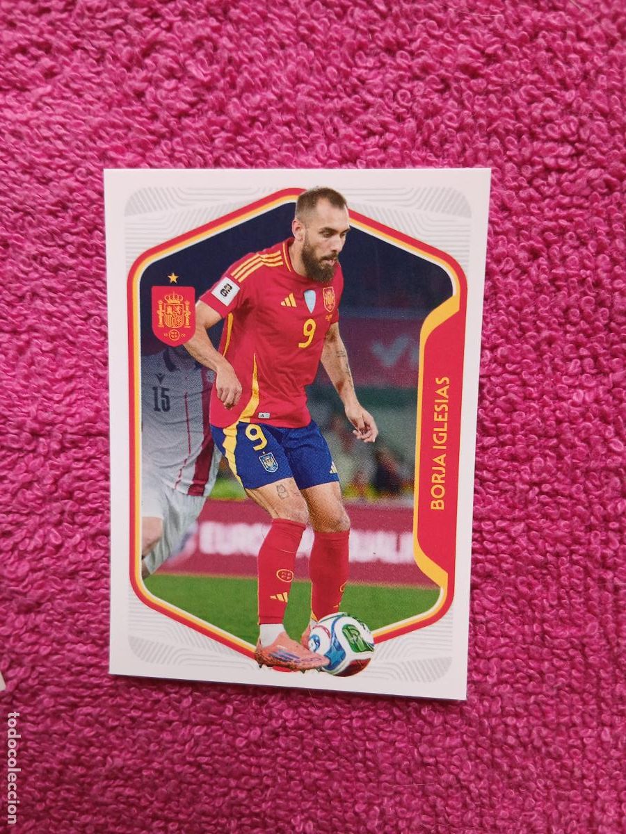 Cromos de f&uacute;tbol: espa&ntilde;a 2026 56 borja iglesias selecci&oacute;n espa&ntilde;ola panini carrefour family mundial de futbol (j)