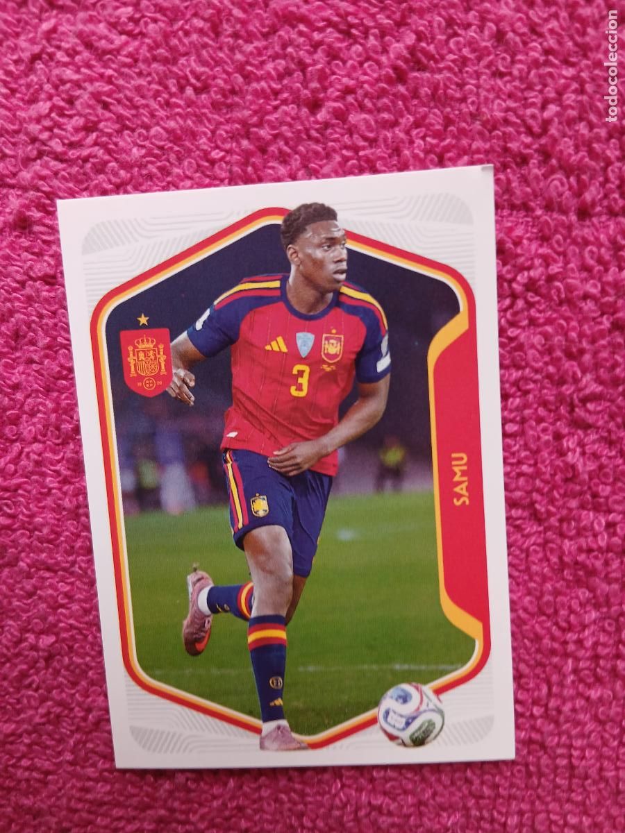 Cromos de f&uacute;tbol: espa&ntilde;a 2026 57 samu selecci&oacute;n espa&ntilde;ola panini carrefour family mundial de futbol (j)