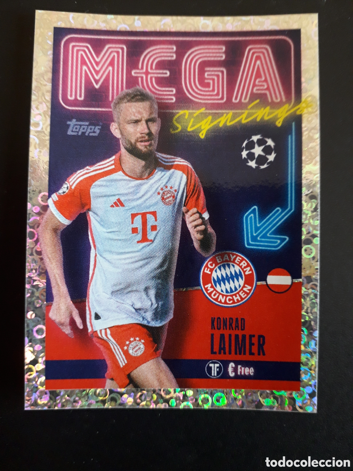Cromos de f&uacute;tbol: LAIMER BAYER MUNICH MEGA N&deg; 709 UEFA CHAMPIONS LEAGUE SEASON TOPPS 23 24 2023 2024 PEDIDO M&Iacute;NIMO 3&euro;.