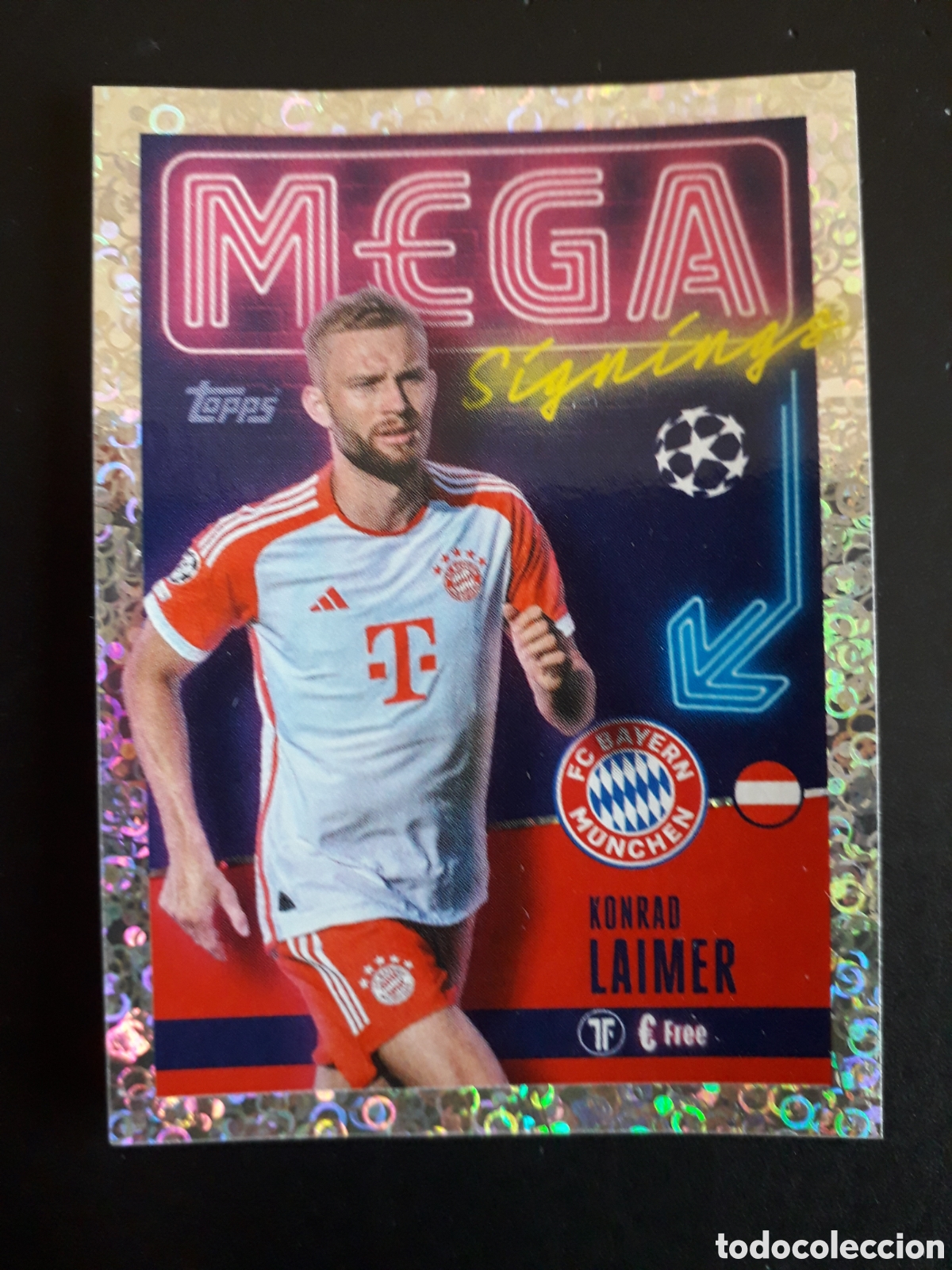 Cromos de f&uacute;tbol: LAIMER BAYER MUNICH MEGA N&deg; 709 UEFA CHAMPIONS LEAGUE SEASON TOPPS 23 24 2023 2024 PEDIDO M&Iacute;NIMO 3&euro;.