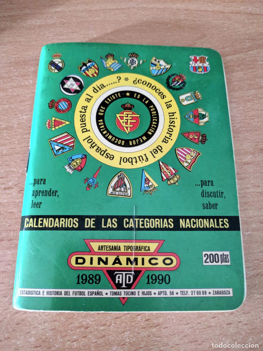Cromos de f&uacute;tbol: Calendario Din&aacute;mico de la Temporada 1989-1990