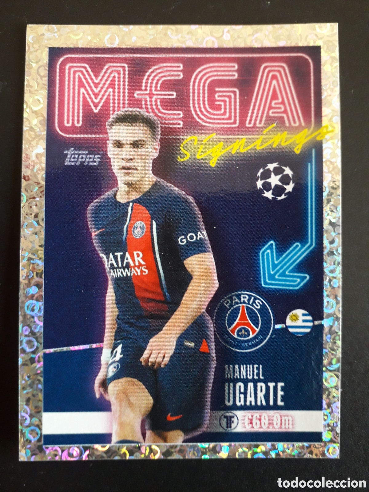 Cromos de f&uacute;tbol: UGARTE PAR&Iacute;S PSG MEGA N&deg; 710 UEFA CHAMPIONS LEAGUE SEASON TOPPS 23 24 2023 2024 PEDIDO M&Iacute;NIMO 3&euro;