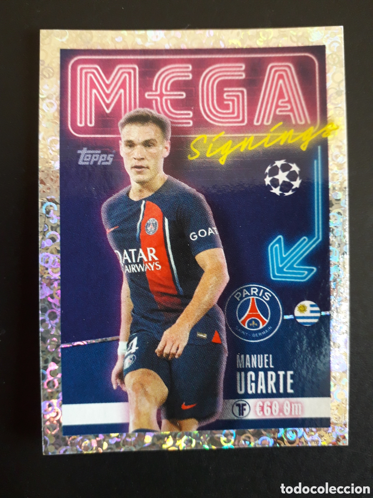 Cromos de f&uacute;tbol: UGARTE PAR&Iacute;S PSG MEGA N&deg; 710 UEFA CHAMPIONS LEAGUE SEASON TOPPS 23 24 2023 2024 PEDIDO M&Iacute;NIMO 3&euro;