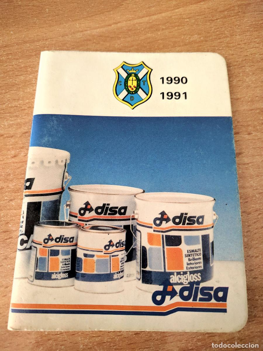 Figurine di Calcio: Cartilla de Publicidad del CD Tenerife, Temporada 1990-1991 (Patrocinada por DISA)