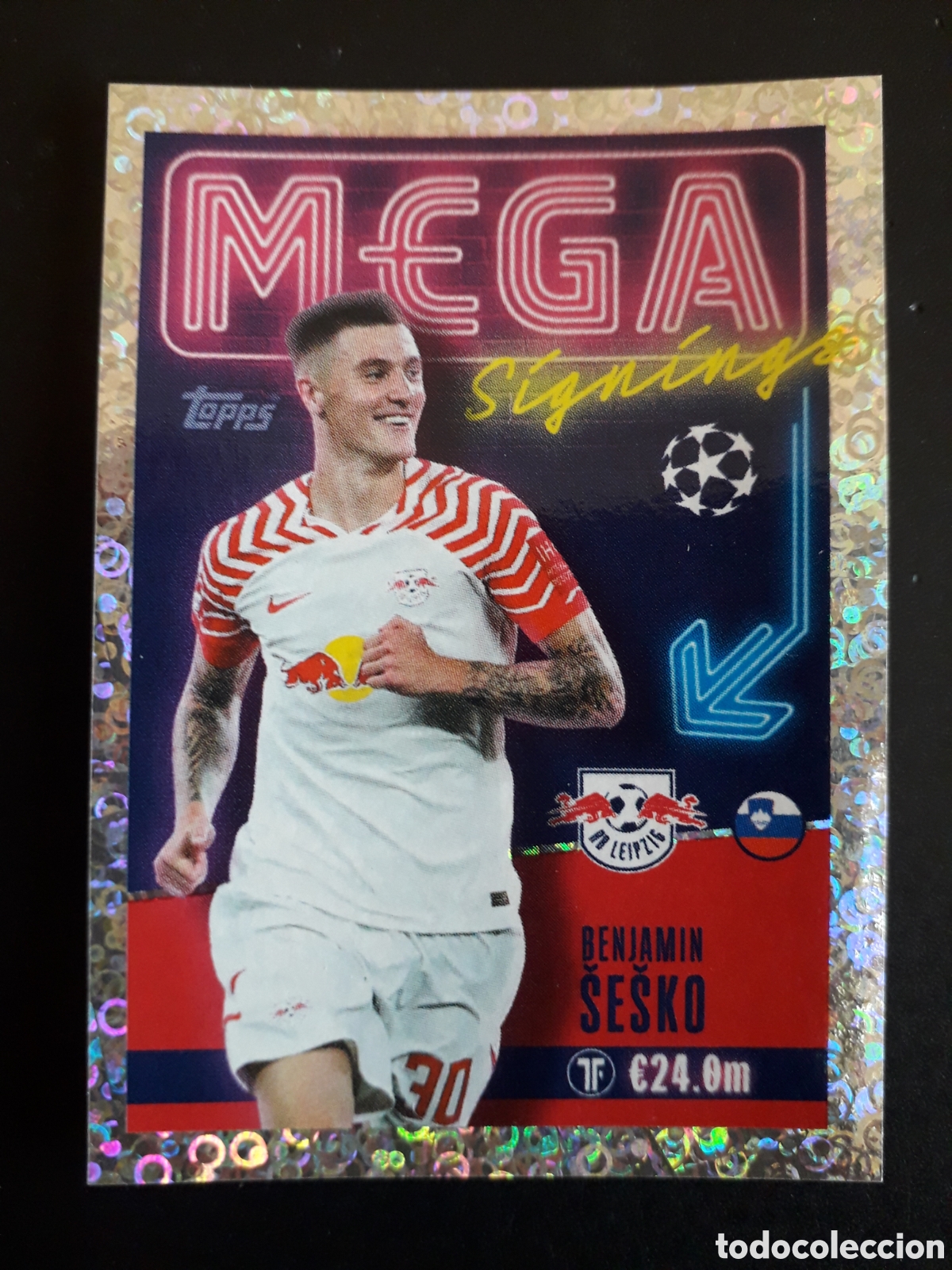 Cromos de f&uacute;tbol: &Scaron;E&Scaron;CO LEIPZIG MEGA N&deg; 711 UEFA CHAMPIONS LEAGUE SEASON TOPPS 23 24 2023 2024 PEDIDO M&Iacute;NIMO 3&euro;