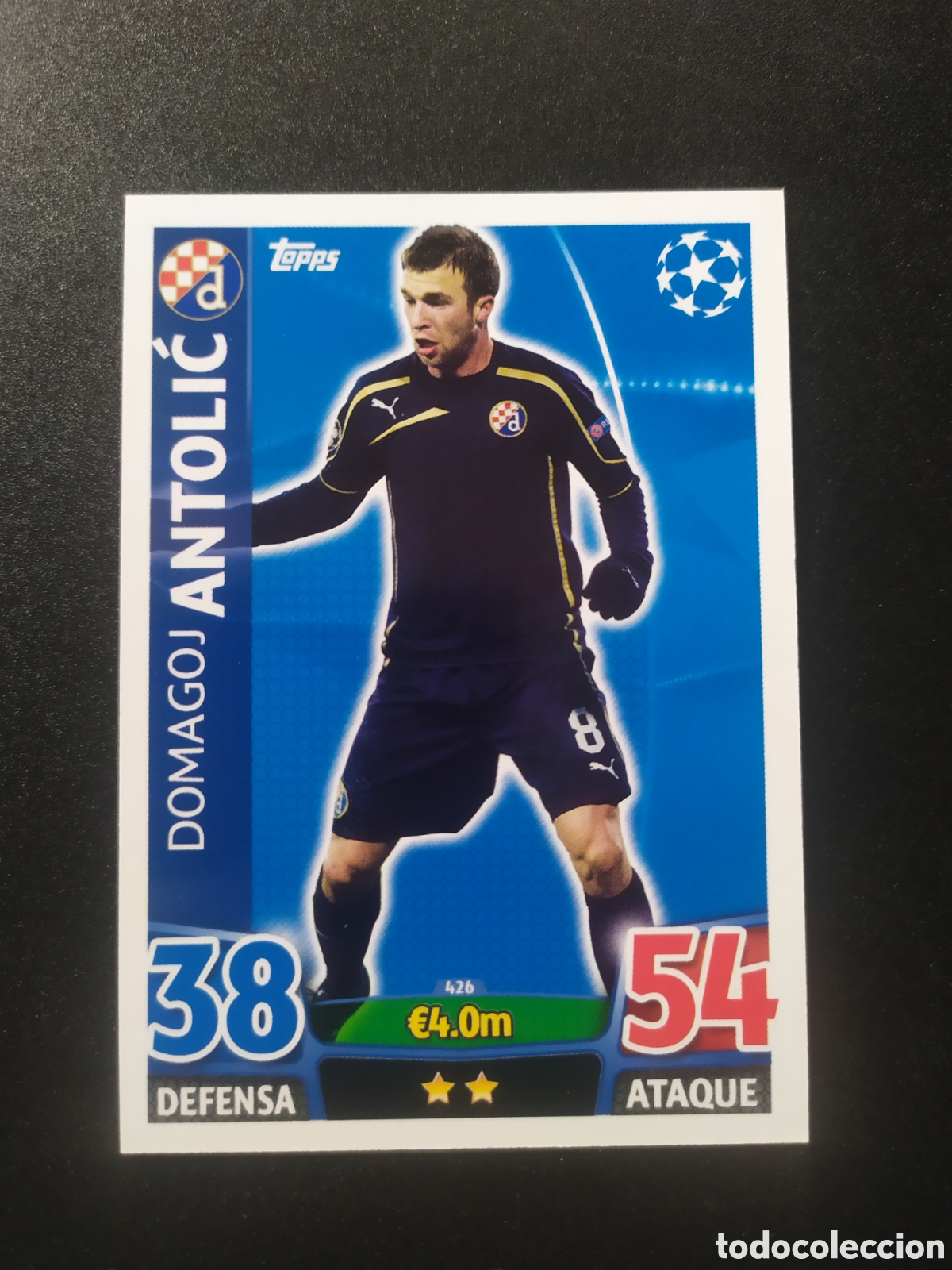 Cromos de f&uacute;tbol: UEFA Champions match attax topps 2015 2016 15 16 Antolic n&deg; 426 Dinamo Zagreb