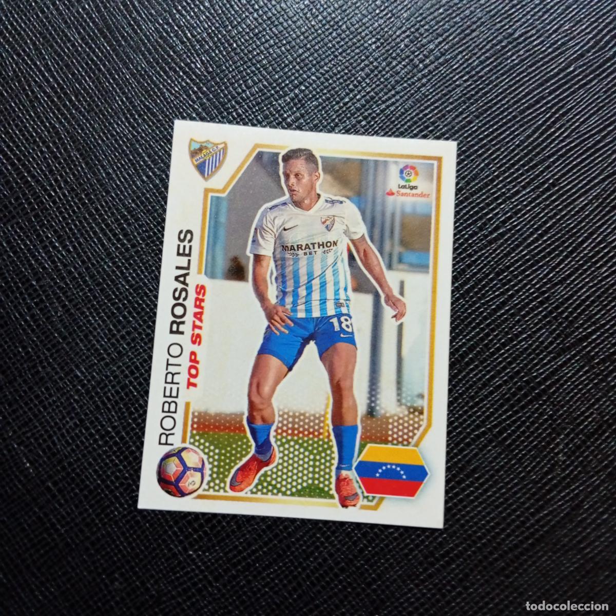 Cromos de f&uacute;tbol: 239 ROSALES MALAGA PANINI 2016 2017 CROMO 16 17 FUTBOL - SIN PEGAR - A215 PG26