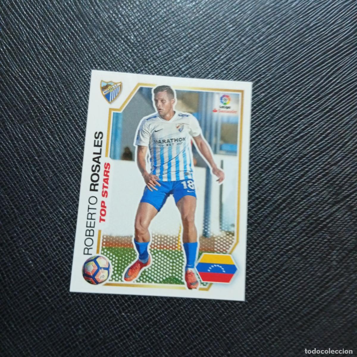 Cromos de f&uacute;tbol: 239 ROSALES MALAGA PANINI 2016 2017 CROMO 16 17 FUTBOL - SIN PEGAR - A215 PG26
