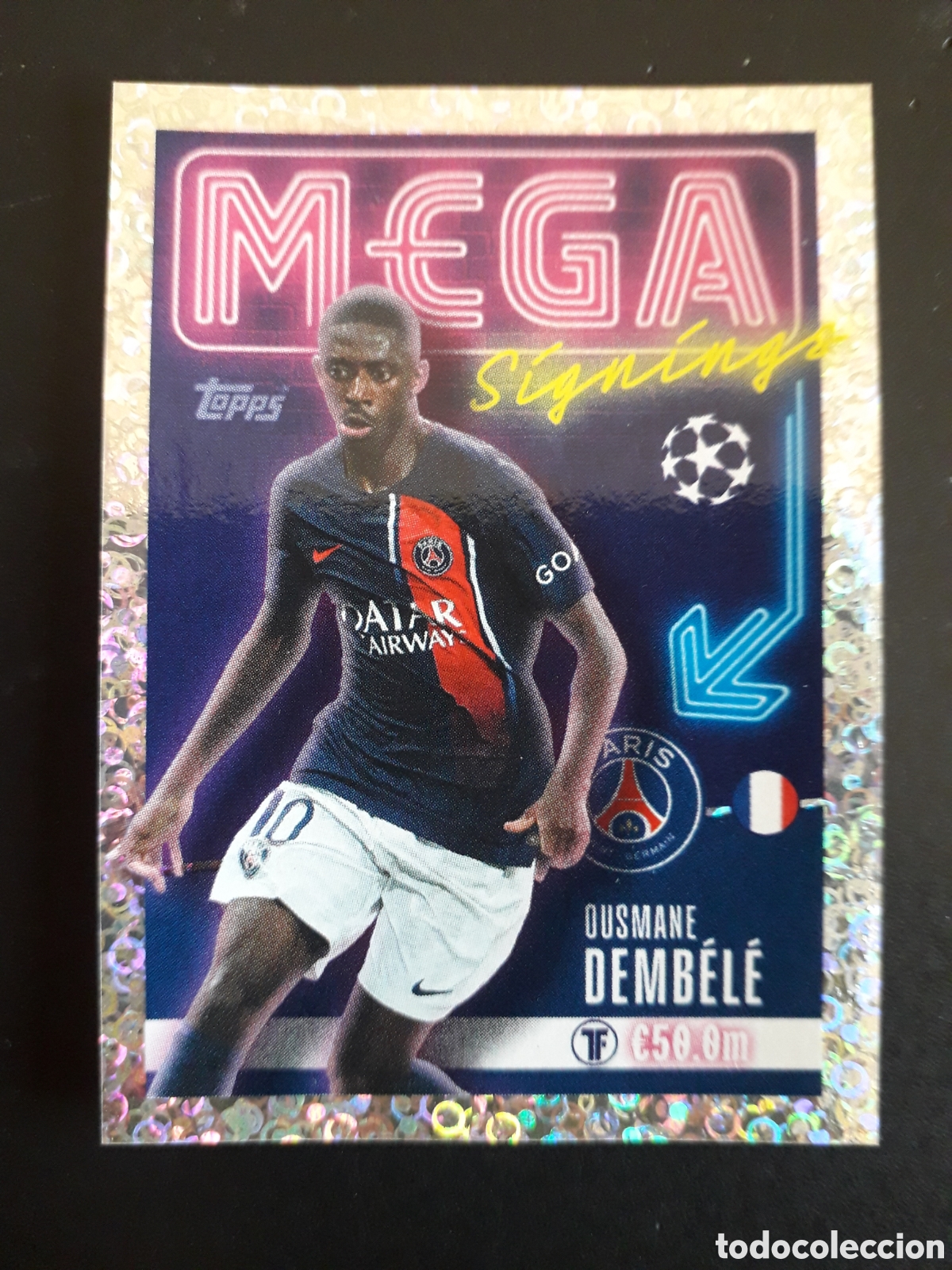Cromos de f&uacute;tbol: DEMB&Eacute;L&Eacute; PAR&Iacute;S PSG MEGA N&deg; 712 UEFA CHAMPIONS LEAGUE SEASON TOPPS 23 24 2023 2024 PEDIDO M&Iacute;NIMO 3&euro;