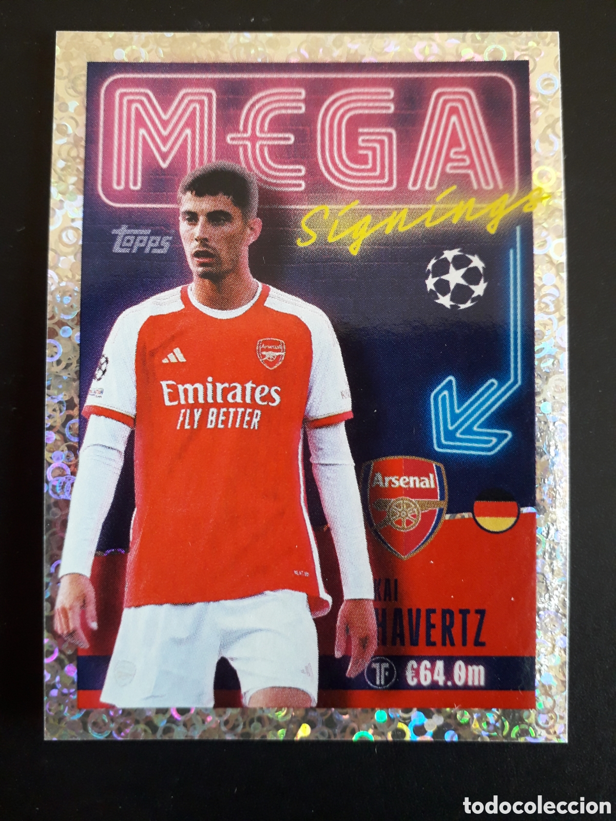 Cromos de f&uacute;tbol: HAVERTZ ARSENAL MEGA N&deg; 713 UEFA CHAMPIONS LEAGUE SEASON TOPPS 23 24 2023 2024 PEDIDO M&Iacute;NIMO 3&euro;.