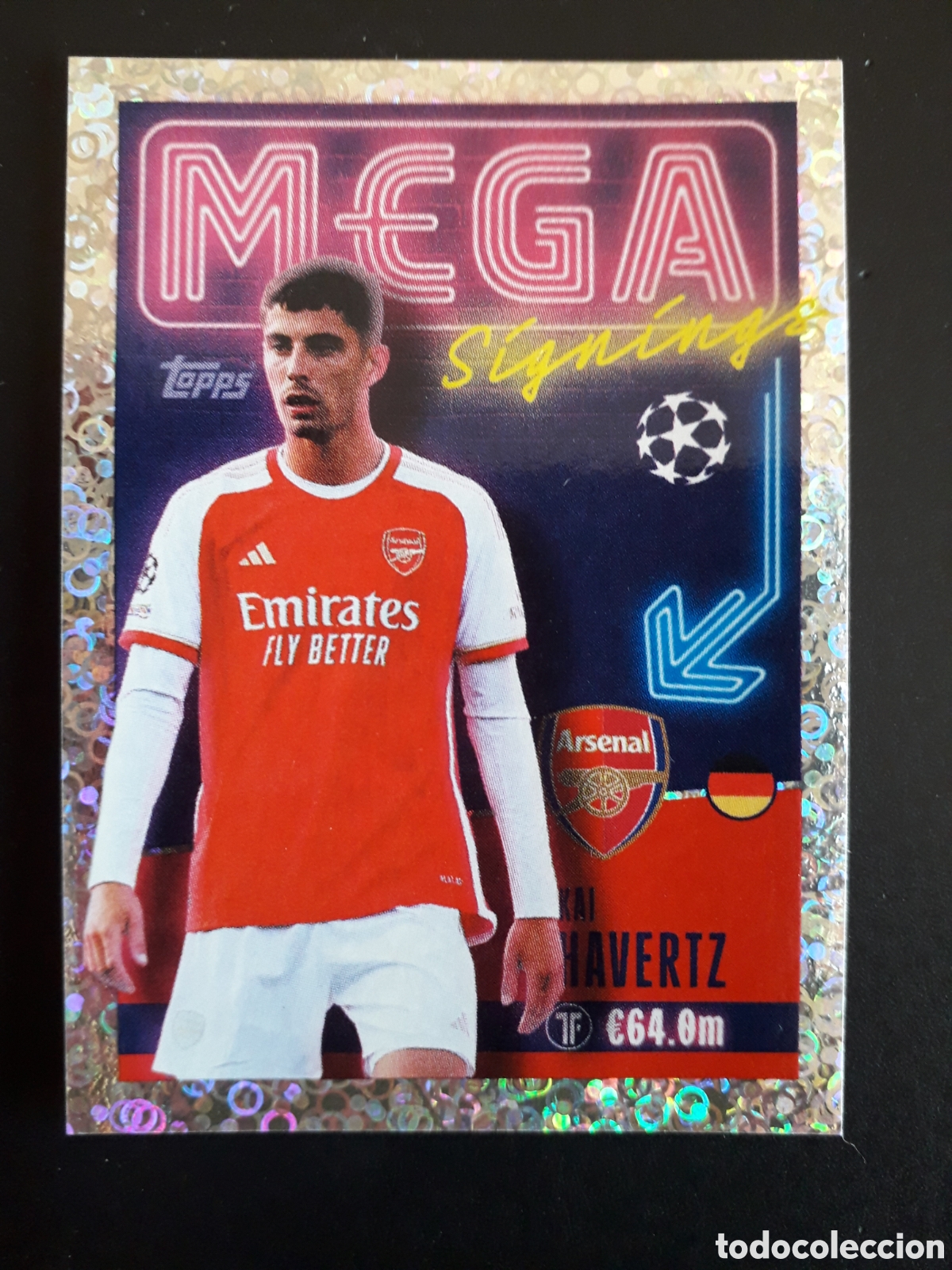 Cromos de f&uacute;tbol: HAVERTZ ARSENAL MEGA N&deg; 713 UEFA CHAMPIONS LEAGUE SEASON TOPPS 23 24 2023 2024 PEDIDO M&Iacute;NIMO 3&euro;