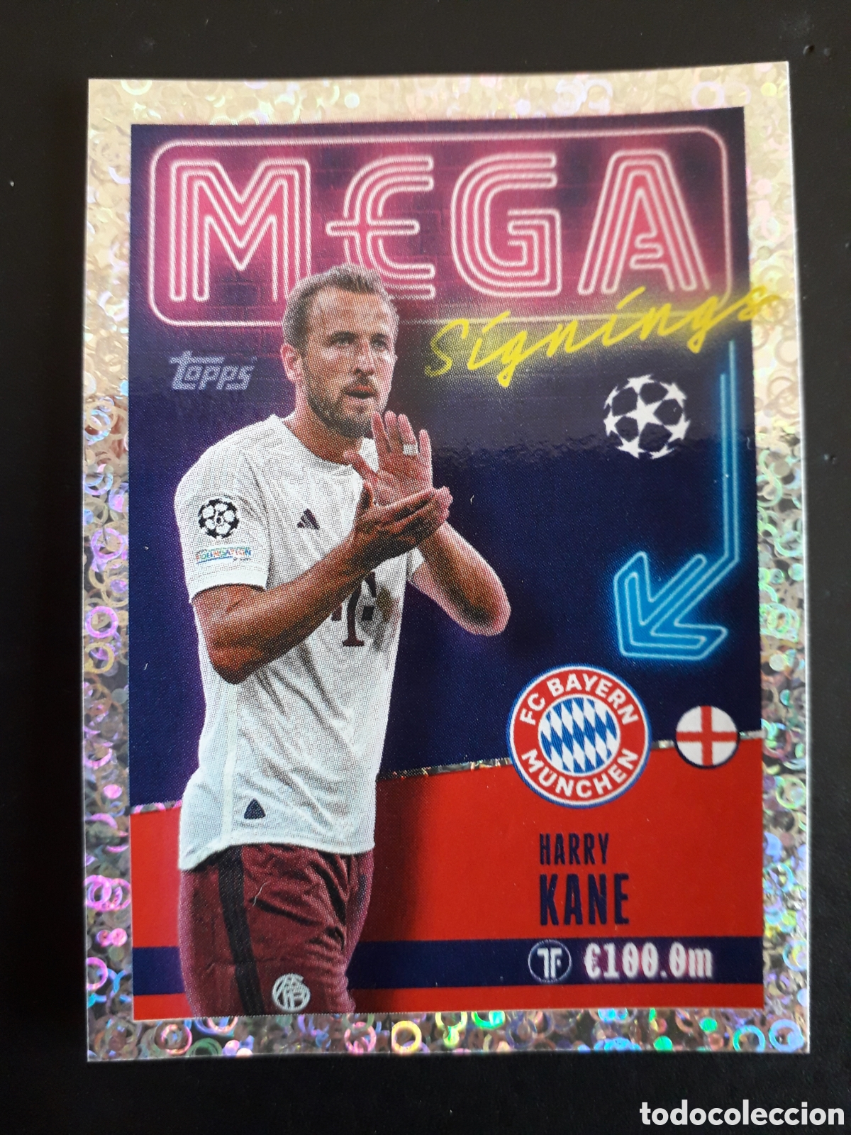 Cromos de f&uacute;tbol: H KANE BAYER MUNICH MEGA N&deg; 714 UEFA CHAMPIONS LEAGUE SEASON TOPPS 23 24 2023 2024 PEDIDO M&Iacute;NIMO 3&euro;.