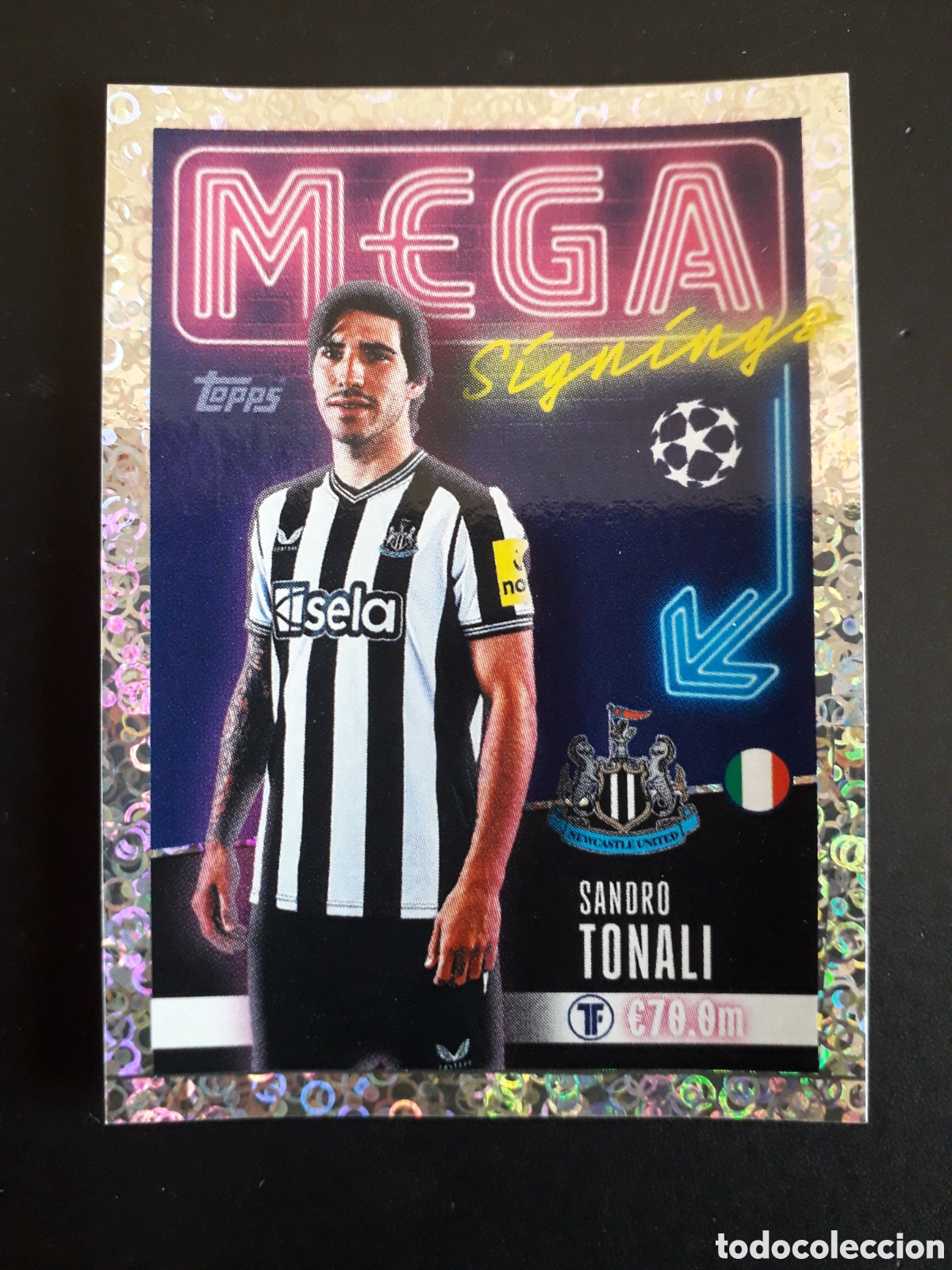 Cromos de f&uacute;tbol: TONALI NEWCASTLE MEGA N&deg; 715 UEFA CHAMPIONS LEAGUE SEASON TOPPS 23 24 2023 2024 PEDIDO M&Iacute;NIMO 3&euro;