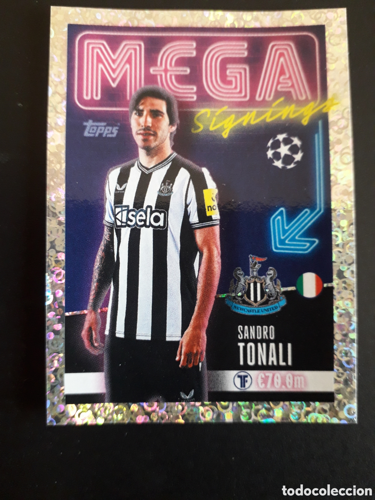 Cromos de f&uacute;tbol: TONALI NEWCASTLE MEGA N&deg; 715 UEFA CHAMPIONS LEAGUE SEASON TOPPS 23 24 2023 2024 PEDIDO M&Iacute;NIMO 3&euro;