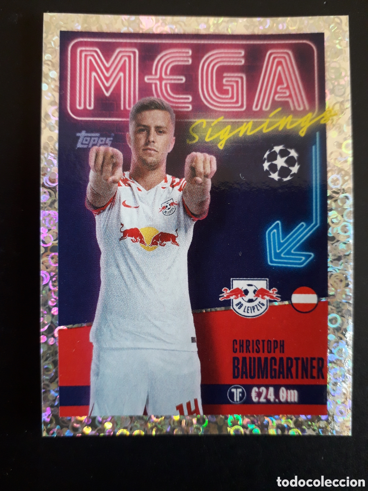 Cromos de f&uacute;tbol: BAUMGARTNER LEIPZIG MEGA N&deg; 716 UEFA CHAMPIONS LEAGUE SEASON TOPPS 23 24 2023 2024 PEDIDO M&Iacute;NIMO 3&euro;.