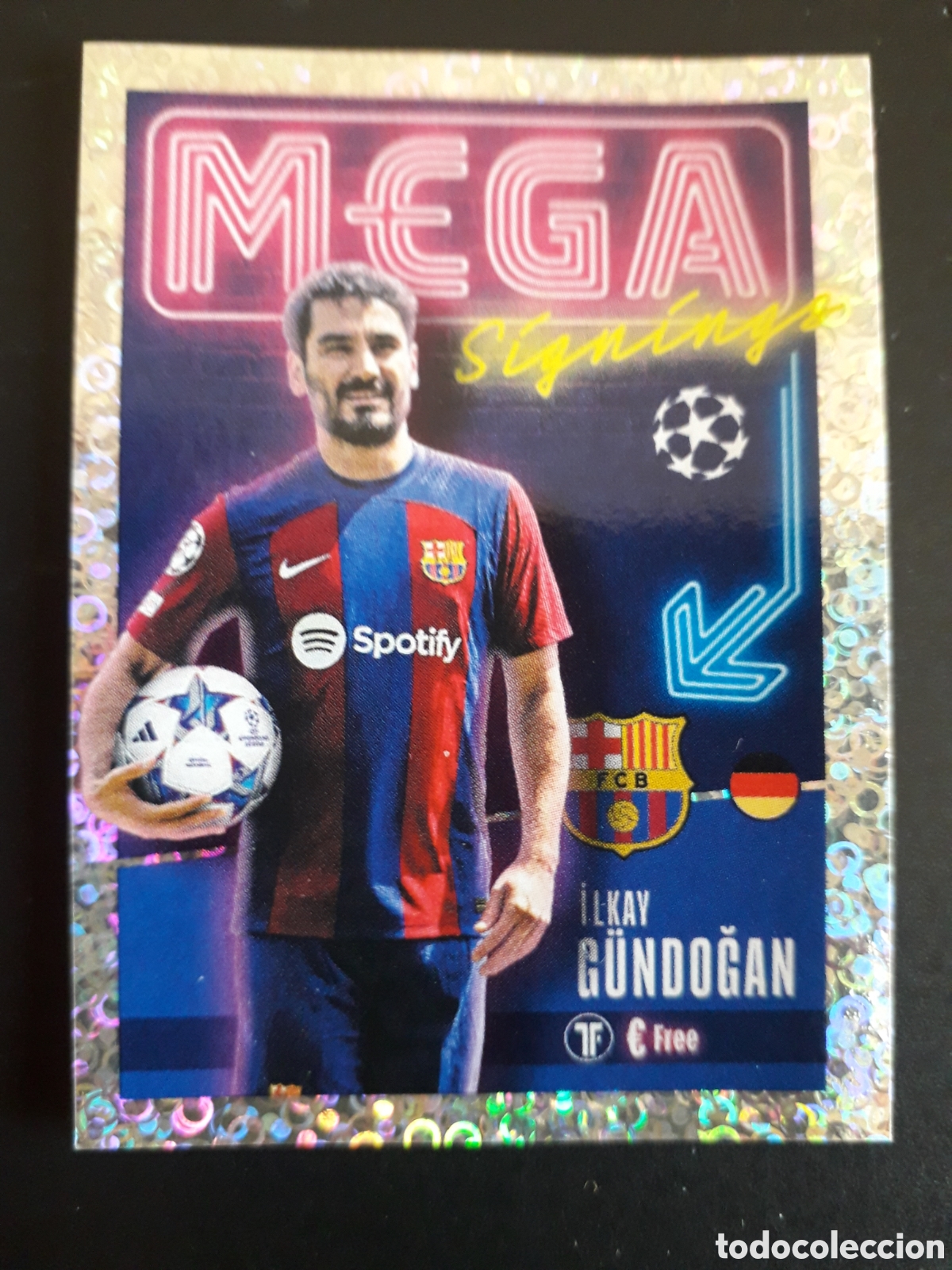 Cromos de f&uacute;tbol: G&Uuml;NDOĞAN FC BARCELONA MEGA N&deg; 717 UEFA CHAMPIONS LEAGUE SEASON TOPPS 23 24 2023 2024 PEDIDO M&Iacute;NIM 3&euro;