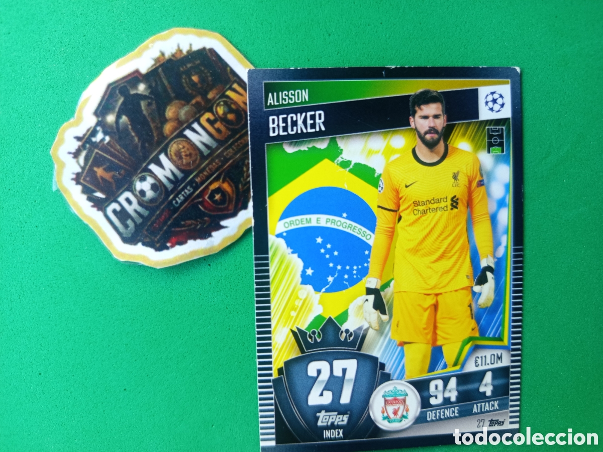 Fu&szlig;ball-Sticker: ❇️ CROMO ⚽ CARD ALISON BECKER LIVERPOOL 27 MATCH ATTAX 20 21 2020 2021 ❇️