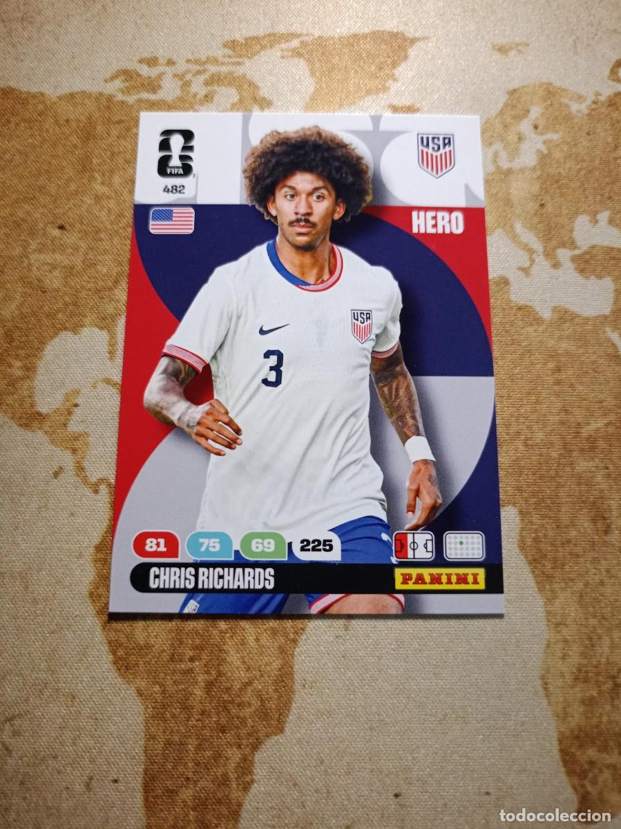 Cromos de f&uacute;tbol: Estados Unidos 482 CHRIS RICHARDS Adrenalyn WORLD cup 2026
