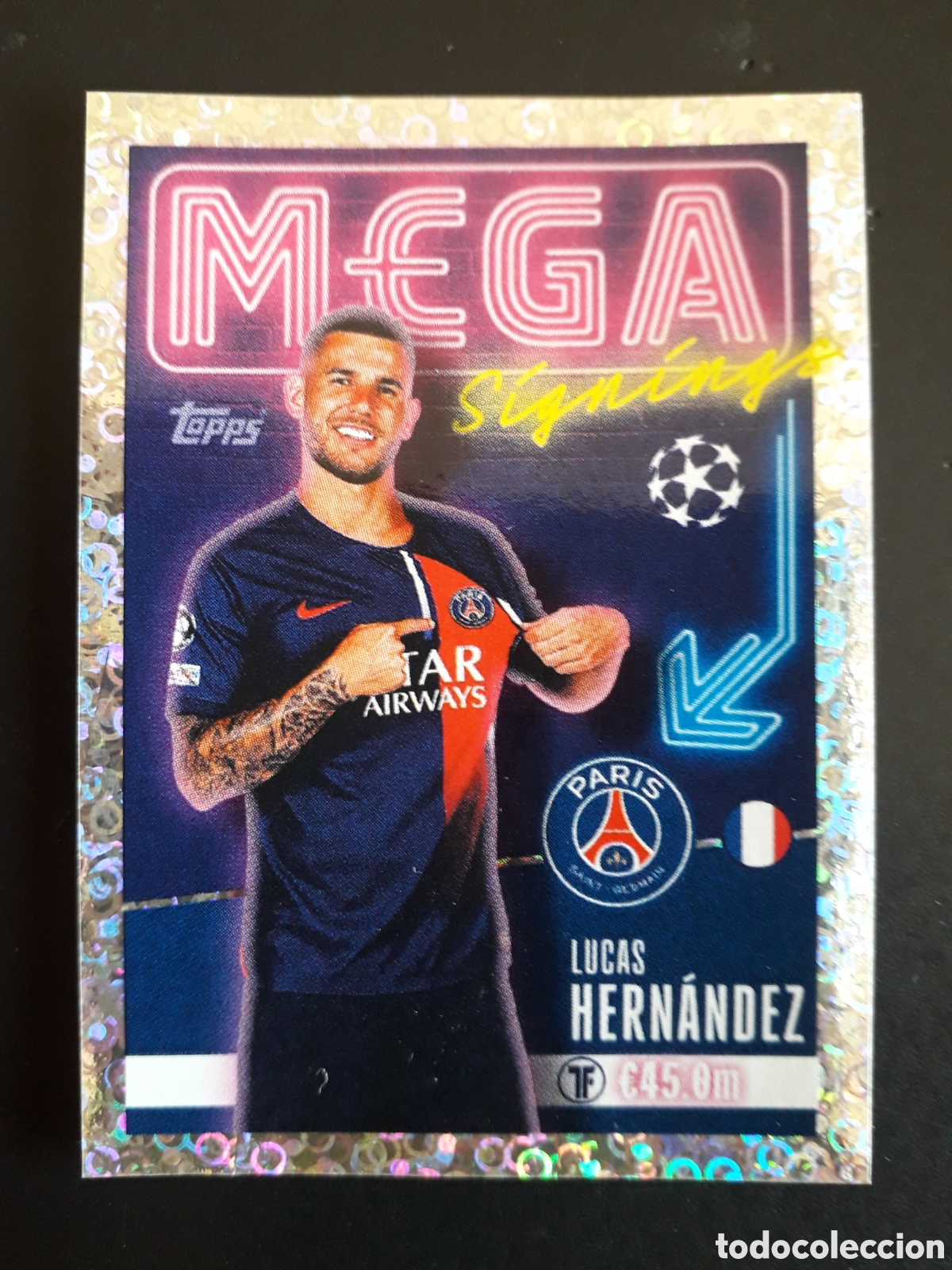 Cromos de f&uacute;tbol: HERN&Aacute;NDEZ PAR&Iacute;S PSG MEGA N&deg; 720 UEFA CHAMPIONS LEAGUE SEASON TOPPS 23 24 2023 2024 PEDIDO M&Iacute;NIMO 3&euro;.