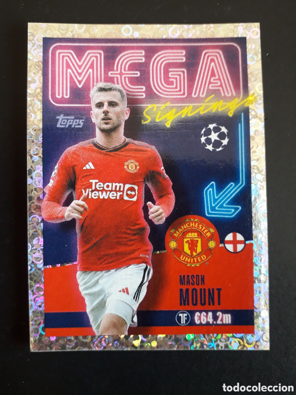Cromos de f&uacute;tbol: MOUNT MANCHESTER UNITED MEGA N&deg; 721 UEFA CHAMPIONS LEAGUE TOPPS 23 24 2023 2024 PEDIDO M&Iacute;NIMO 3&euro;