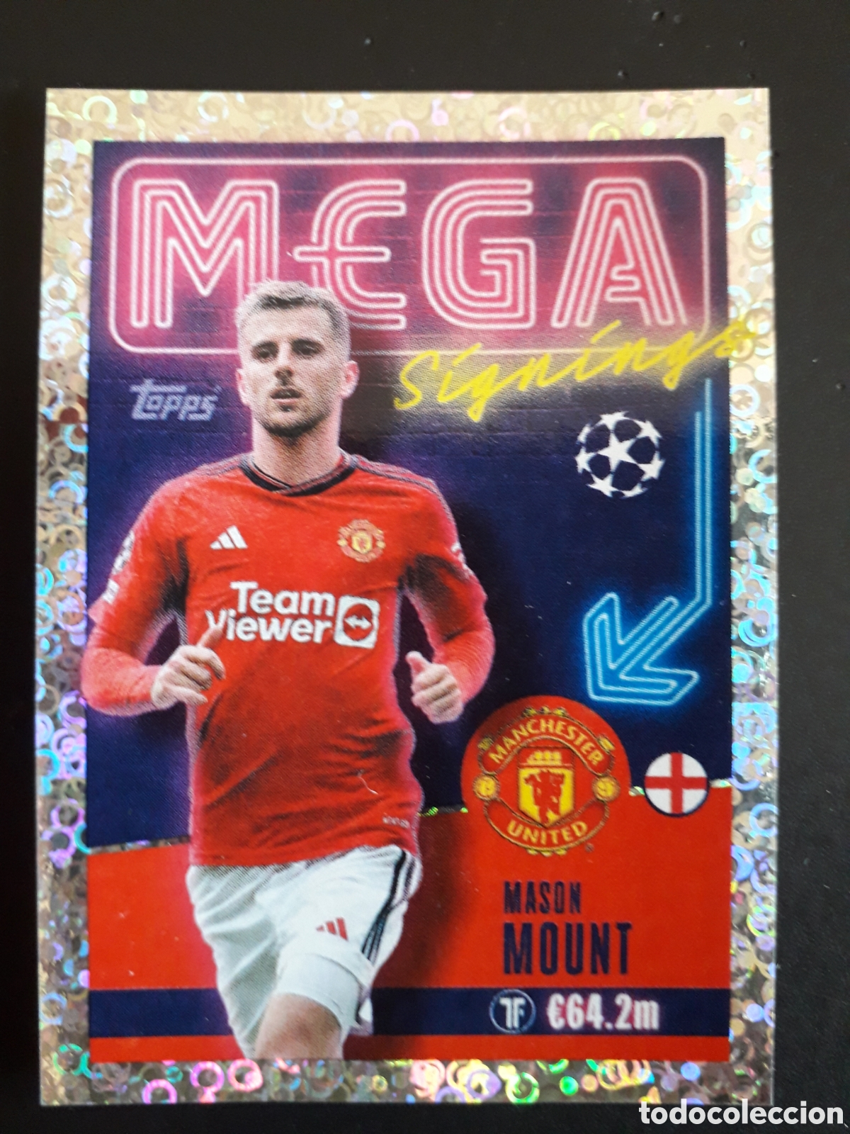 Cromos de f&uacute;tbol: MOUNT MANCHESTER UNITED MEGA N&deg; 721 UEFA CHAMPIONS LEAGUE TOPPS 23 24 2023 2024 PEDIDO M&Iacute;NIMO 3&euro;