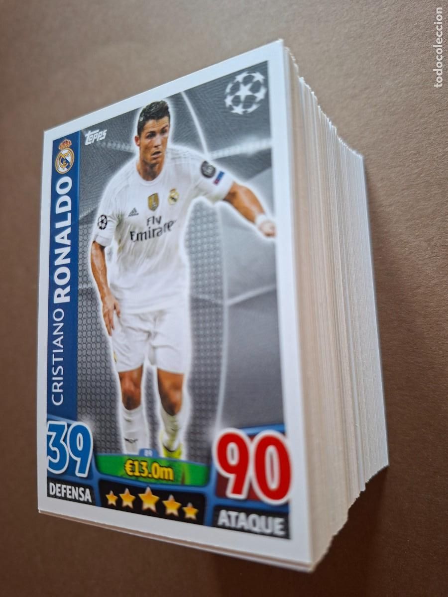Cromos de f&uacute;tbol: LOTE 160 CROMOS DIFERENTES CHAMPIONS LEAGUE MATCH ATTAX 2015 2016 15 16 CRISTIANO RONALDO NUEVOS