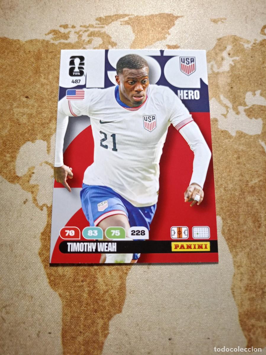 Cromos de f&uacute;tbol: Estados Unidos 487 TIMOTHY WEAH Adrenalyn WORLD cup 2026