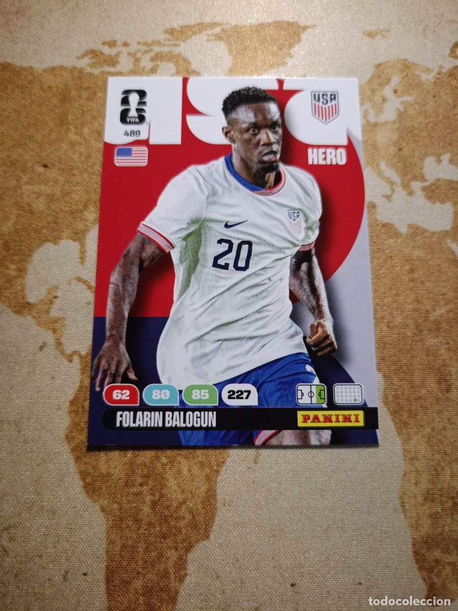 Cromos de f&uacute;tbol: Estados Unidos 489 FOLARIN BALOGUN Adrenalyn WORLD cup 2026