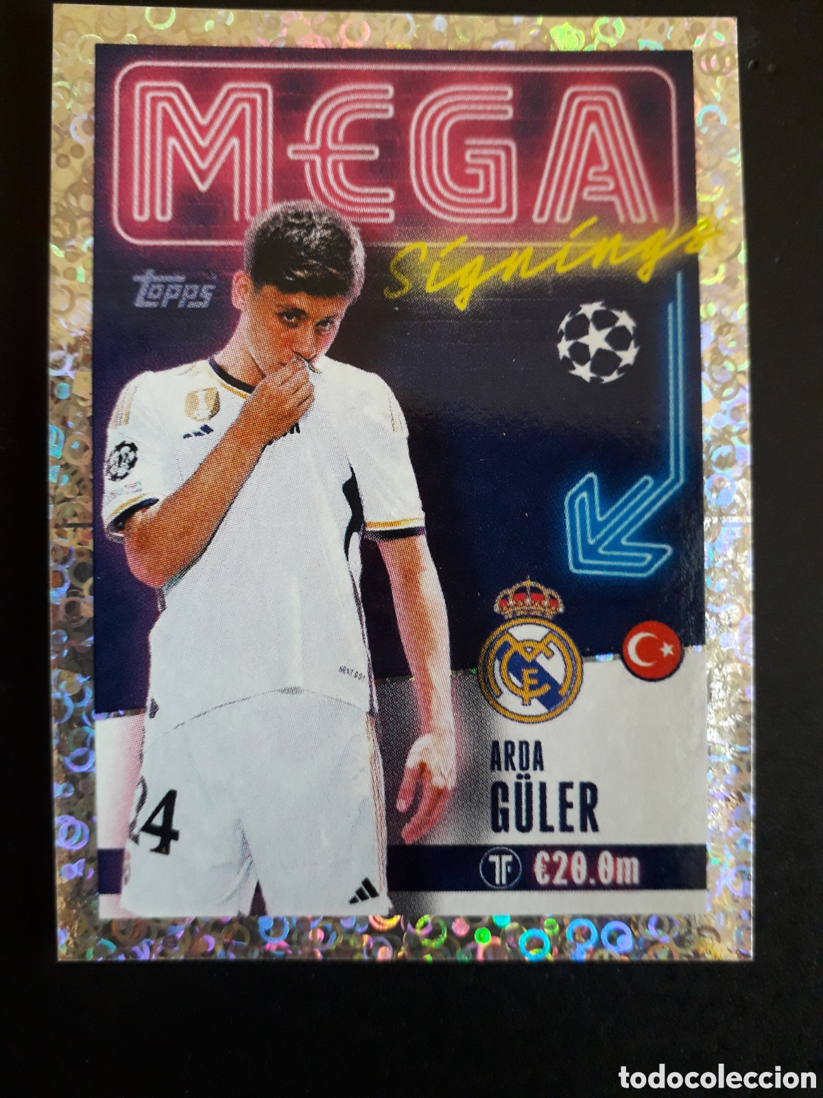 Cromos de f&uacute;tbol: G&Uuml;LER REAL MADRID MEGA N&deg; 724 UEFA CHAMPIONS LEAGUE SEASON TOPPS 23 24 2023 2024 PEDIDO M&Iacute;NIMO 3&euro;