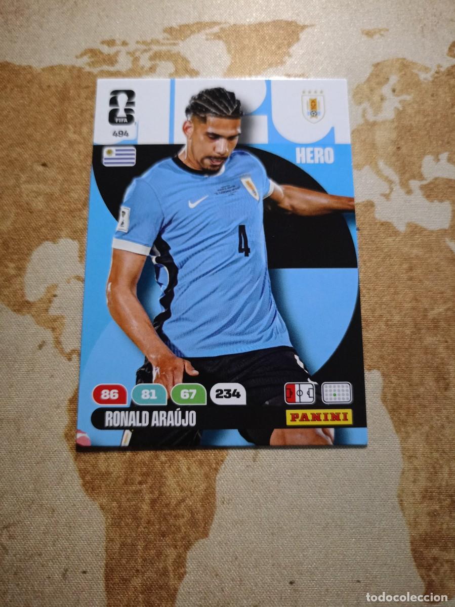 Cromos de f&uacute;tbol: Uruguay 494 RONALD ARA&Uacute;JO Adrenalyn WORLD cup 2026
