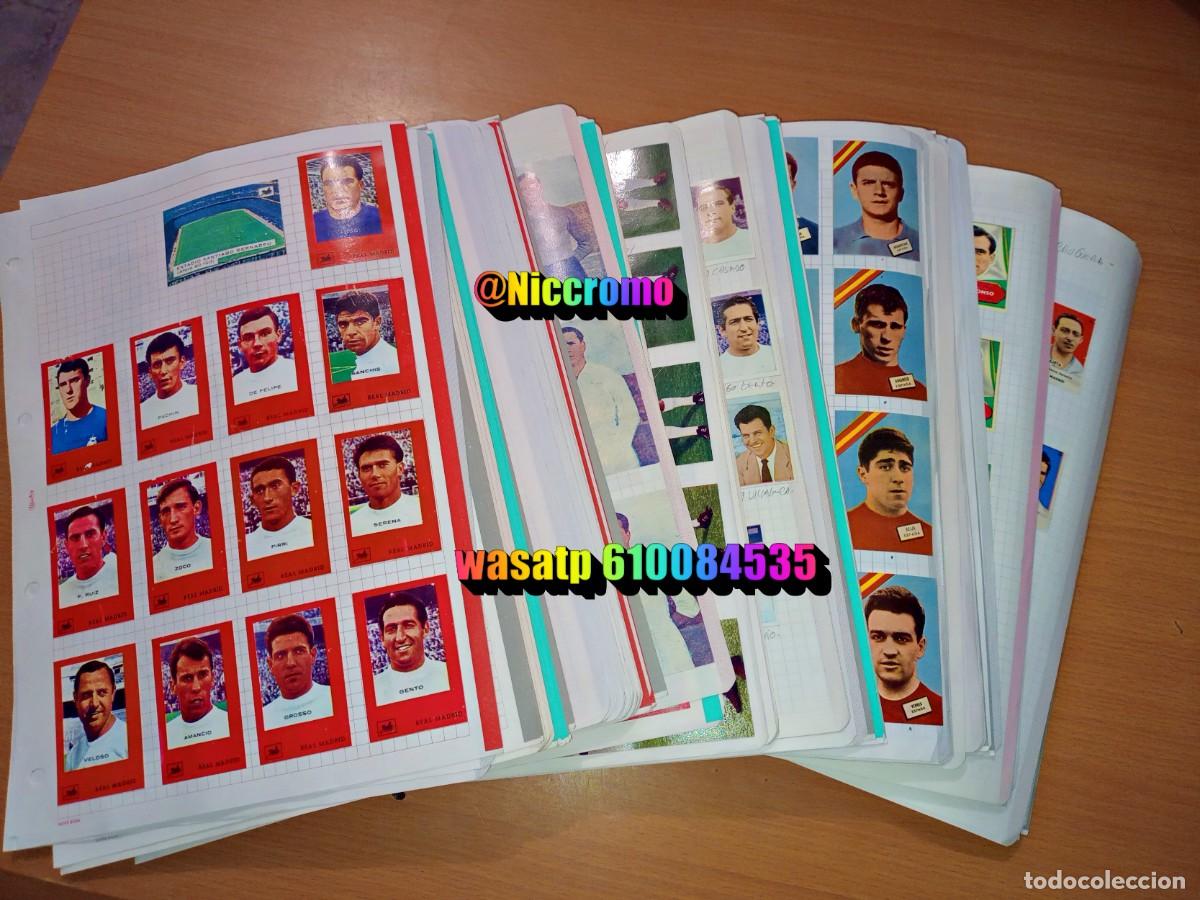 Cromos de f&uacute;tbol: cromos real madrid y selecion espa&ntilde;ola tipo facsimil mas 150 coleciones antiguas diferentes niccromo