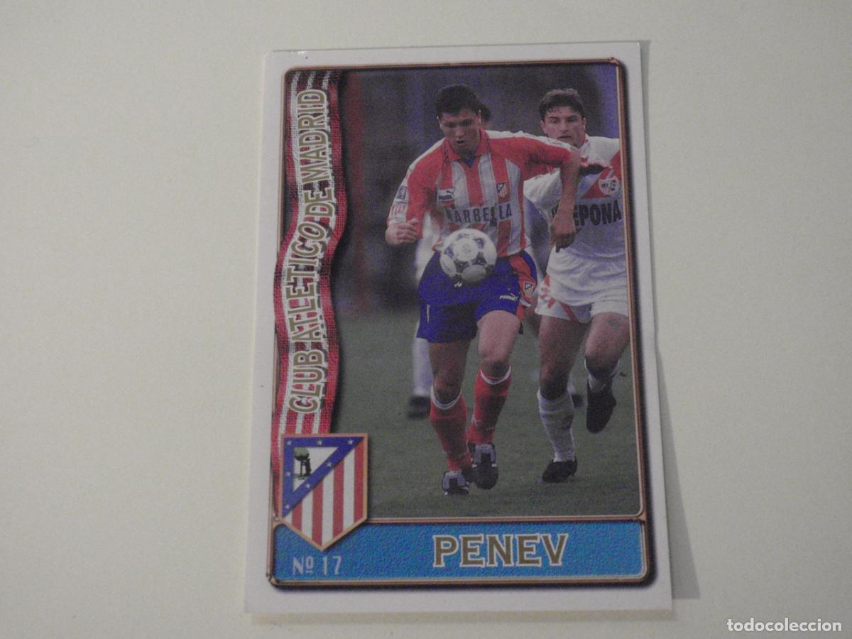 Cromos de f&uacute;tbol: 17 PENEV Atl&eacute;tico de Madrid - BAJA. LAS FICHAS DE LA LIGA 1996 1997 MUNDICROMO. 96 97