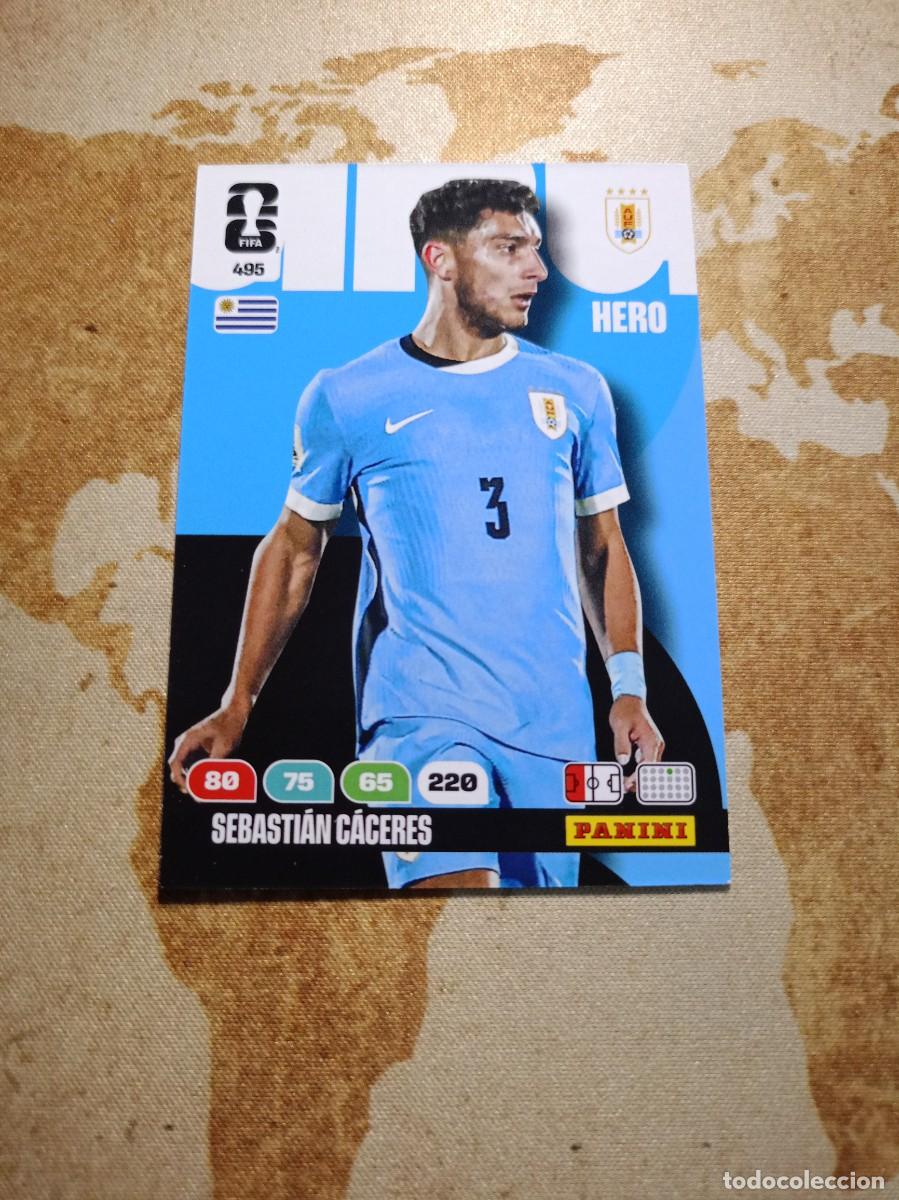 Cromos de f&uacute;tbol: Uruguay 495 SEBASTI&Aacute;N C&Aacute;CERES Adrenalyn WORLD cup 2026
