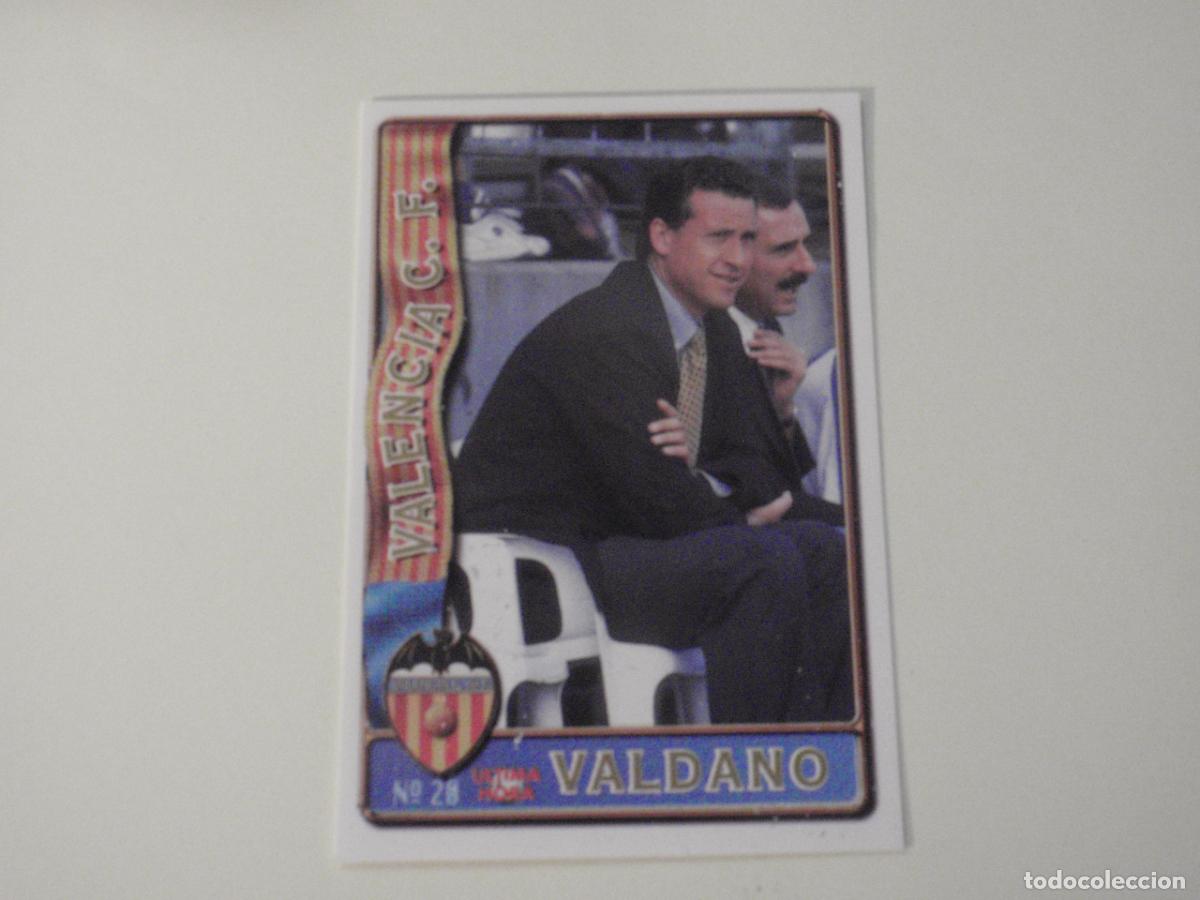 Cromos de f&uacute;tbol: 20 VALDANO Valencia - ULTIMA HORA. LAS FICHAS DE LA LIGA 1996 1997 MUNDICROMO. 96 97