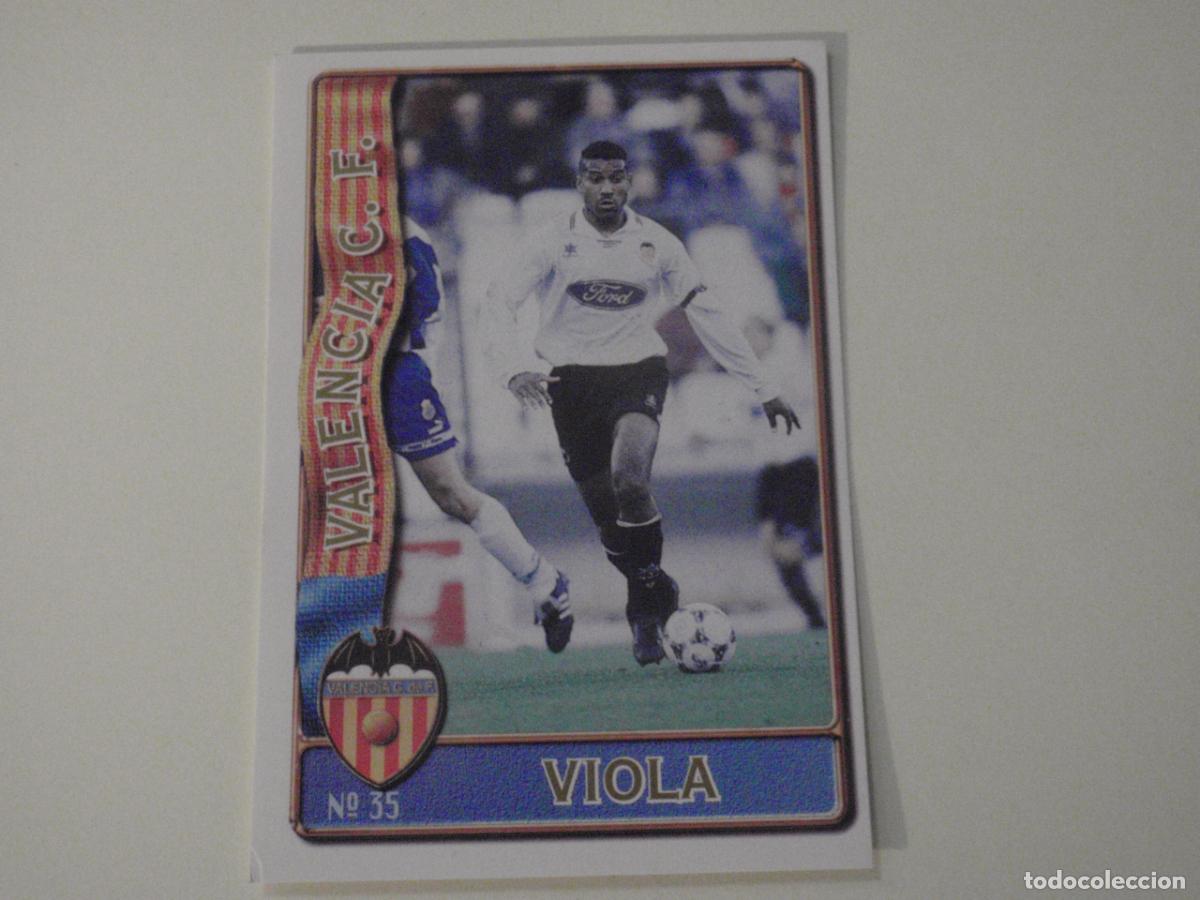 Cromos de f&uacute;tbol: 35 VIOLA Valencia - BAJA. LAS FICHAS DE LA LIGA 1996 1997 MUNDICROMO. 96 97