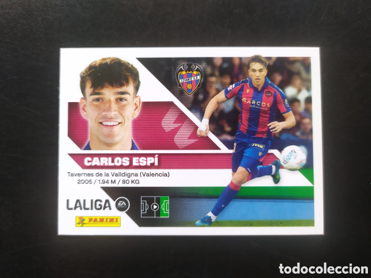 Cromos de f&uacute;tbol: Liga este 2026 2027 26 27 panini Carlos Espi n&deg; 20 Levante