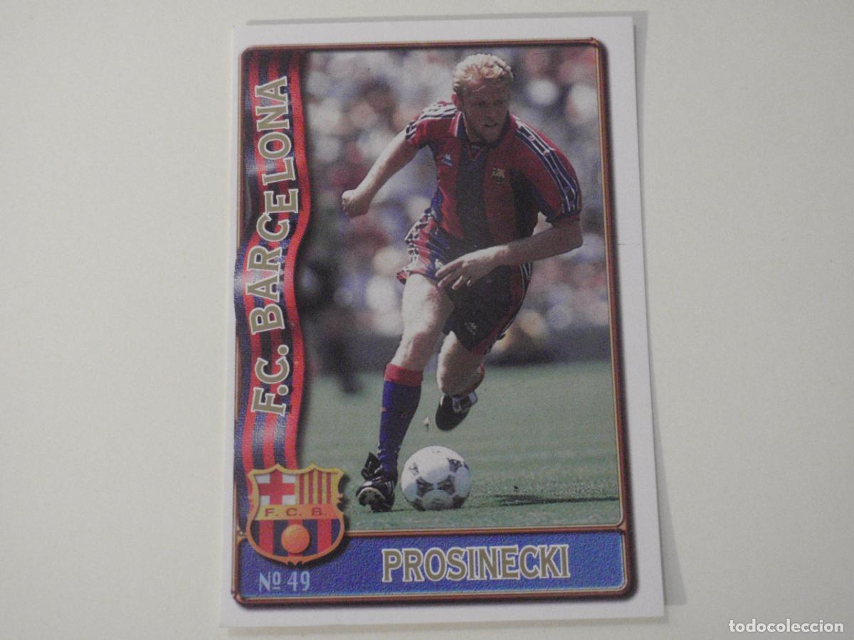 Cromos de f&uacute;tbol: 49 PROSINECKI FC Barcelona. LAS FICHAS DE LA LIGA 1996 1997 MUNDICROMO. 96 97