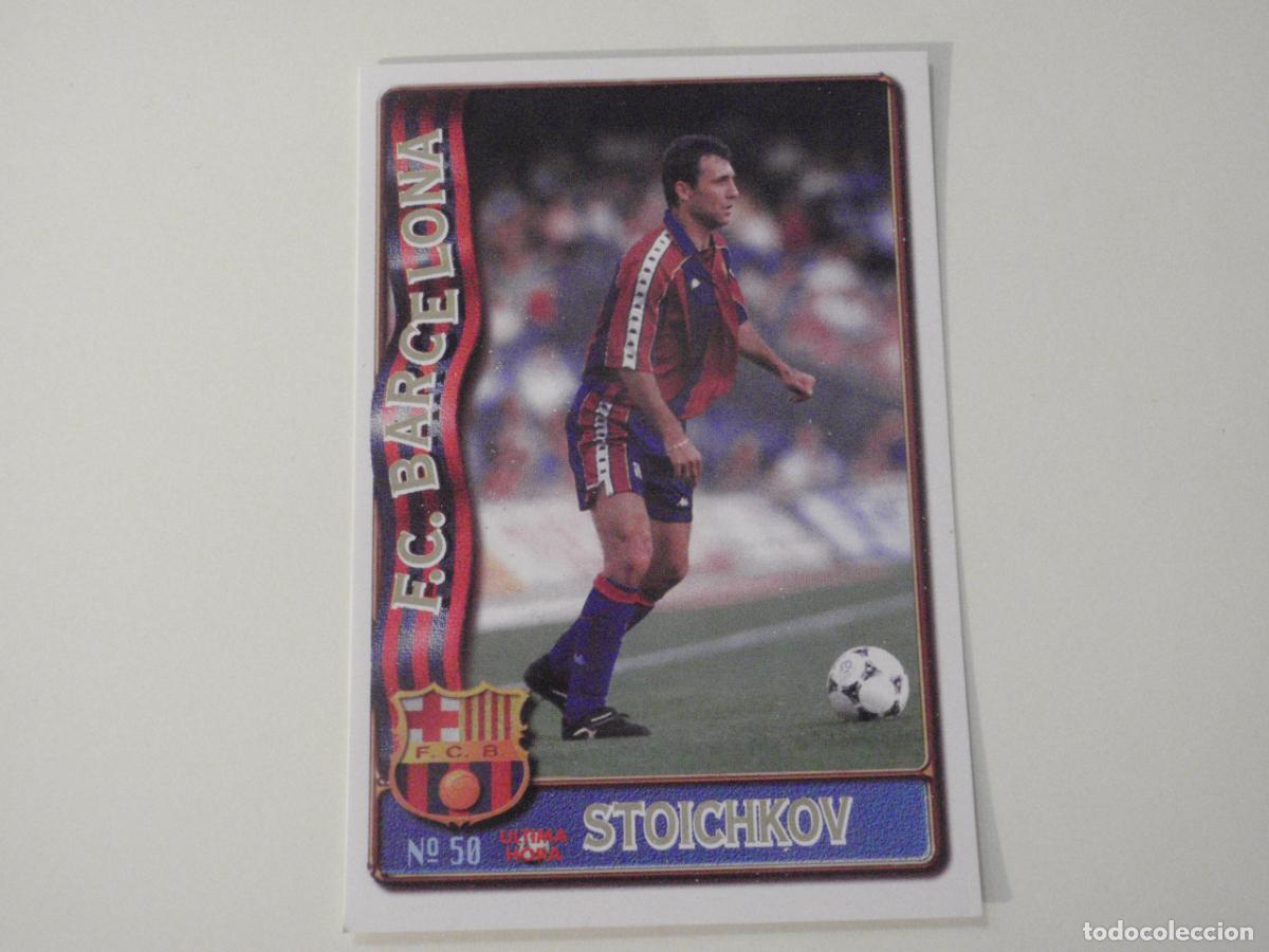 Cromos de f&uacute;tbol: 50 STOICHKOV FC Barcelona - &Uacute;LTIMA HORA. LAS FICHAS DE LA LIGA 1996 1997 MUNDICROMO. 96 97
