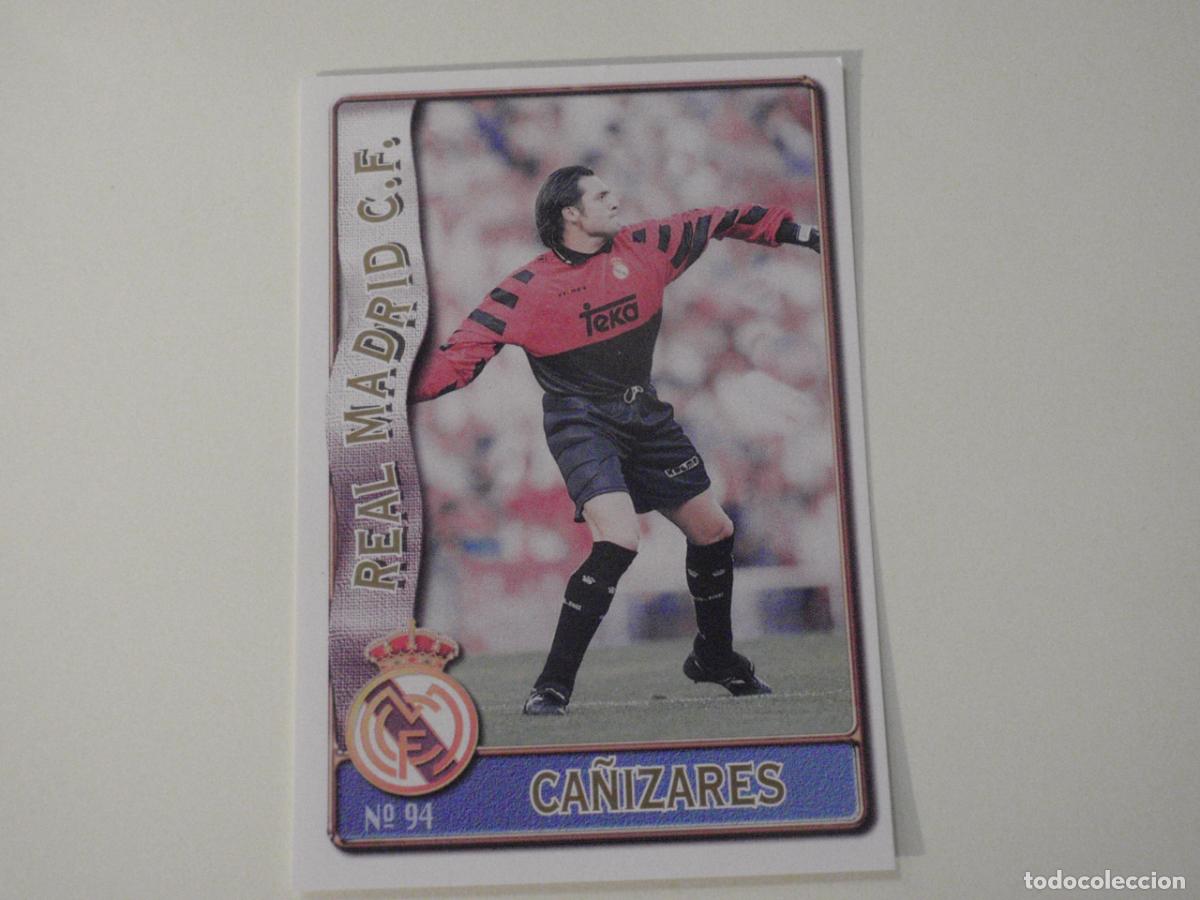 Cromos de f&uacute;tbol: 94 CA&Ntilde;IZARES Real Madrid. LAS FICHAS DE LA LIGA 1996 1997 MUNDICROMO. 96 97
