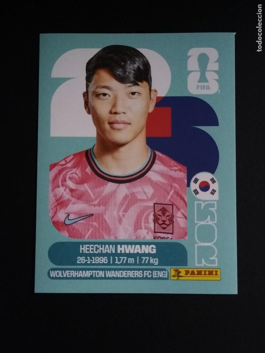 Cromos de f&uacute;tbol: KOR 19 HEECHAN HWANG COREA DEL SUR CROMOS STICKER MUNDIAL 26 2026 FIFA WORLD CUP PANINI