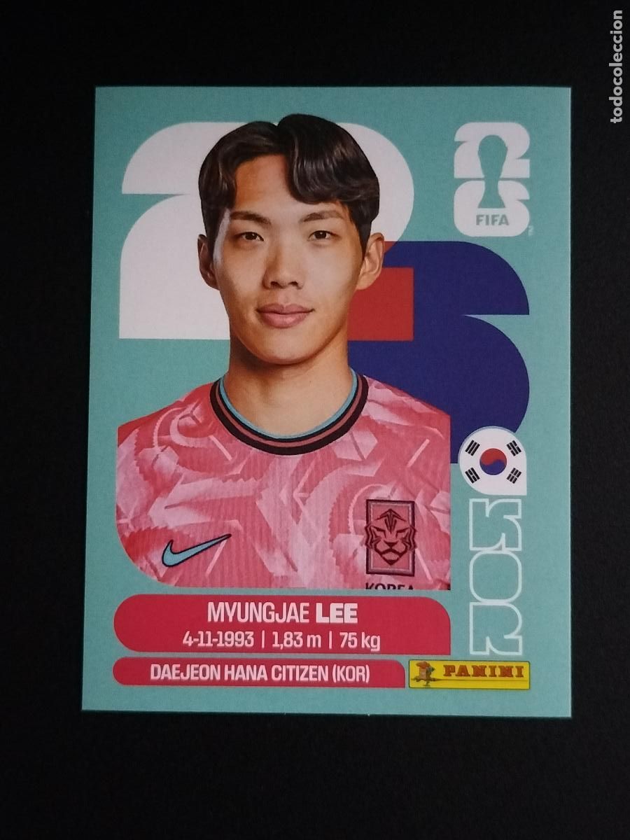 Cromos de f&uacute;tbol: KOR 9 MYUNGJAE LEE COREA DEL SUR CROMOS STICKER MUNDIAL 26 2026 FIFA WORLD CUP PANINI