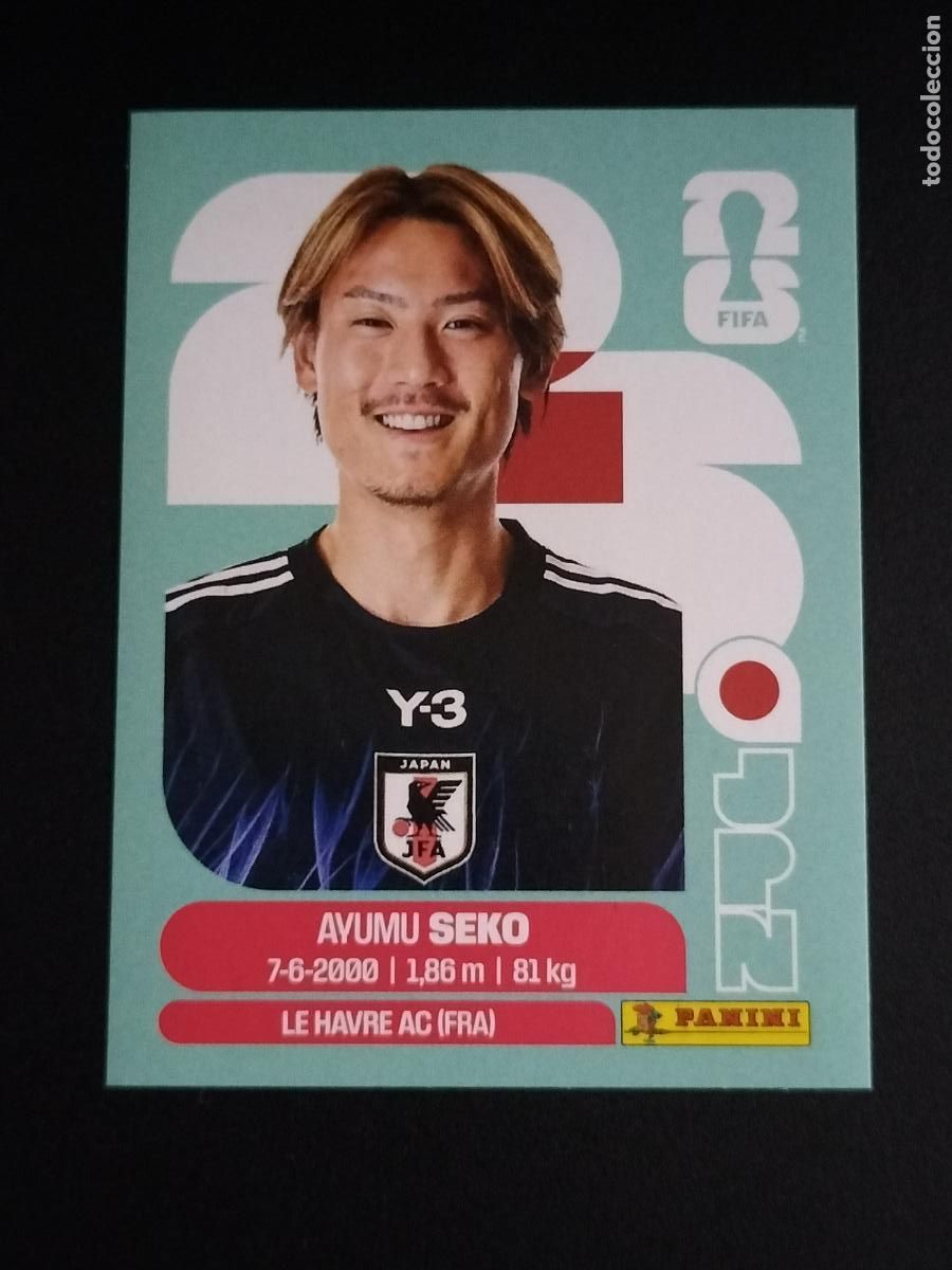 Cromos de f&uacute;tbol: JPN 4 AYUMU SEKO JAPON CROMOS STICKER MUNDIAL 26 2026 FIFA WORLD CUP PANINI