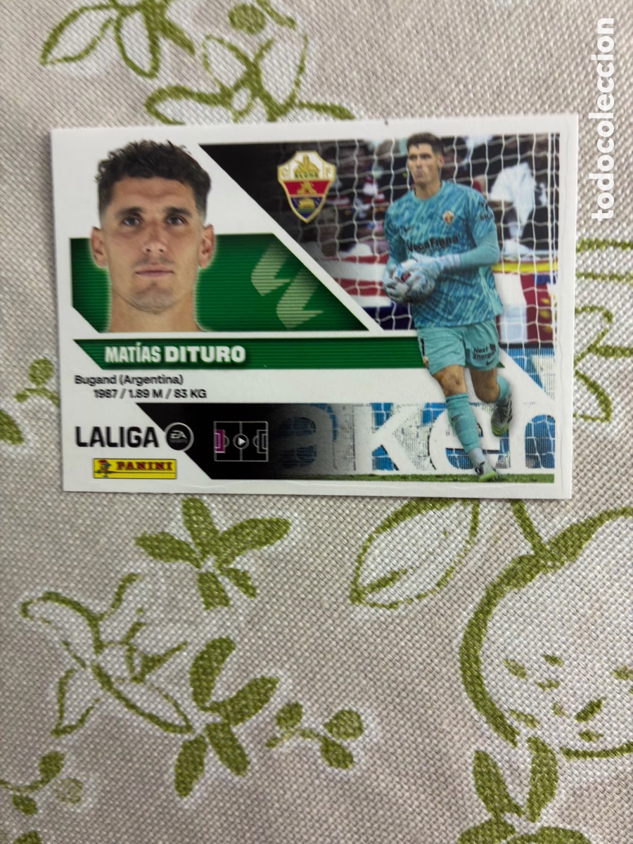 Cromos de f&uacute;tbol: Cromo Mat&iacute;as Dituro Portero N&ordm; 3 (Elche CF) - Colecciones Este Liga 2026-27