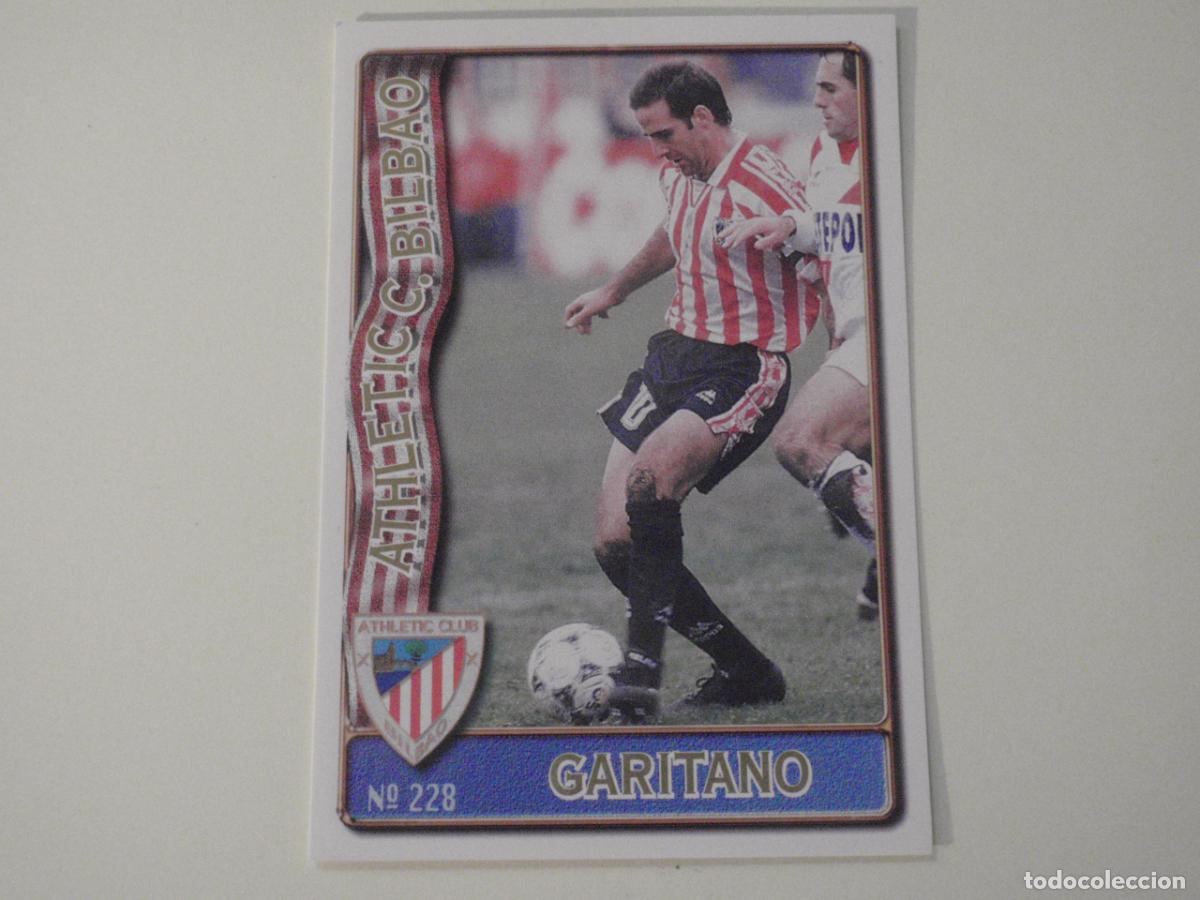 Cromos de f&uacute;tbol: 228 GARITANO Athl&eacute;tic BAJA. LAS FICHAS DE LA LIGA 1996 1997 MUNDICROMO. 96 97