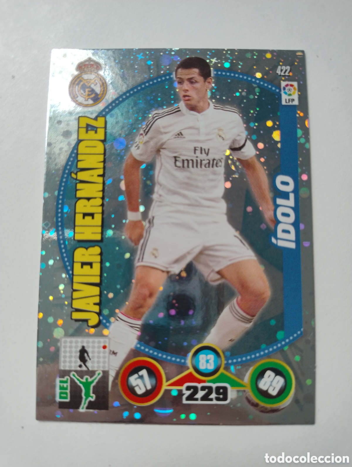 Cromos de f&uacute;tbol: 422 - Javier Hern&aacute;ndez - Real Madrid - Adrenalyn XL Liga 2014 - 2015 Idolo