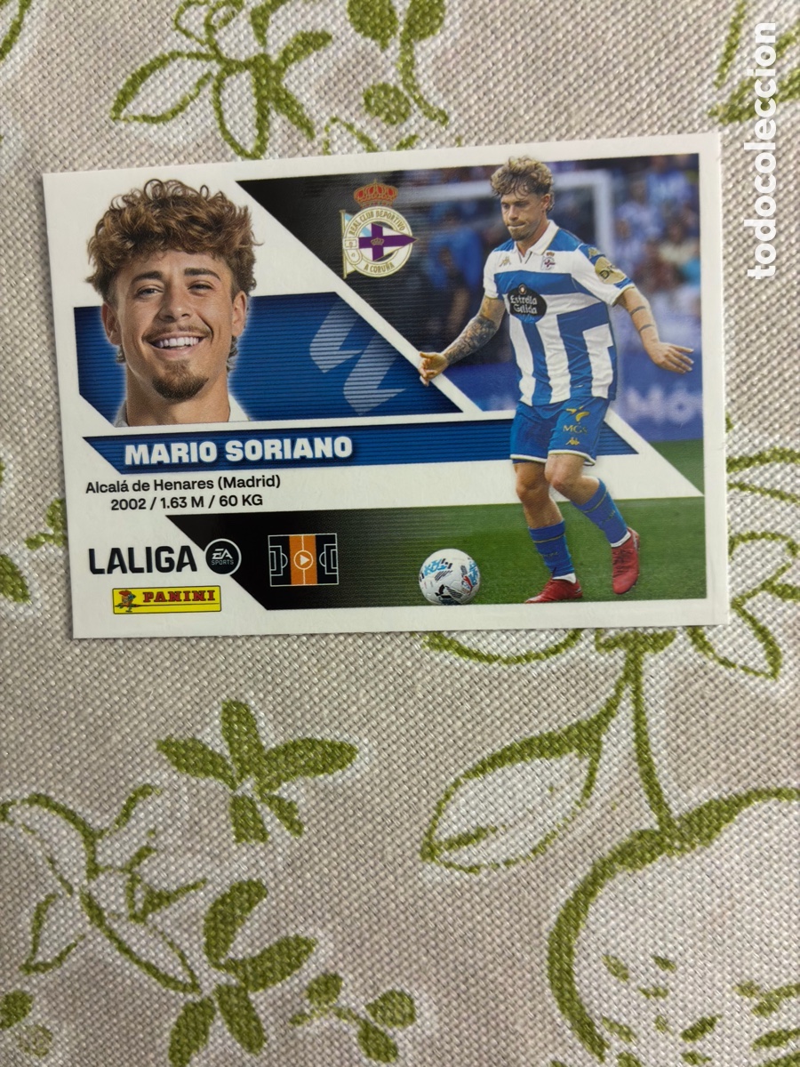 Cromos de f&uacute;tbol: Cromo Mario Soriano N&ordm; 13 (RC Deportivo) - Colecciones Este Liga 2026-27