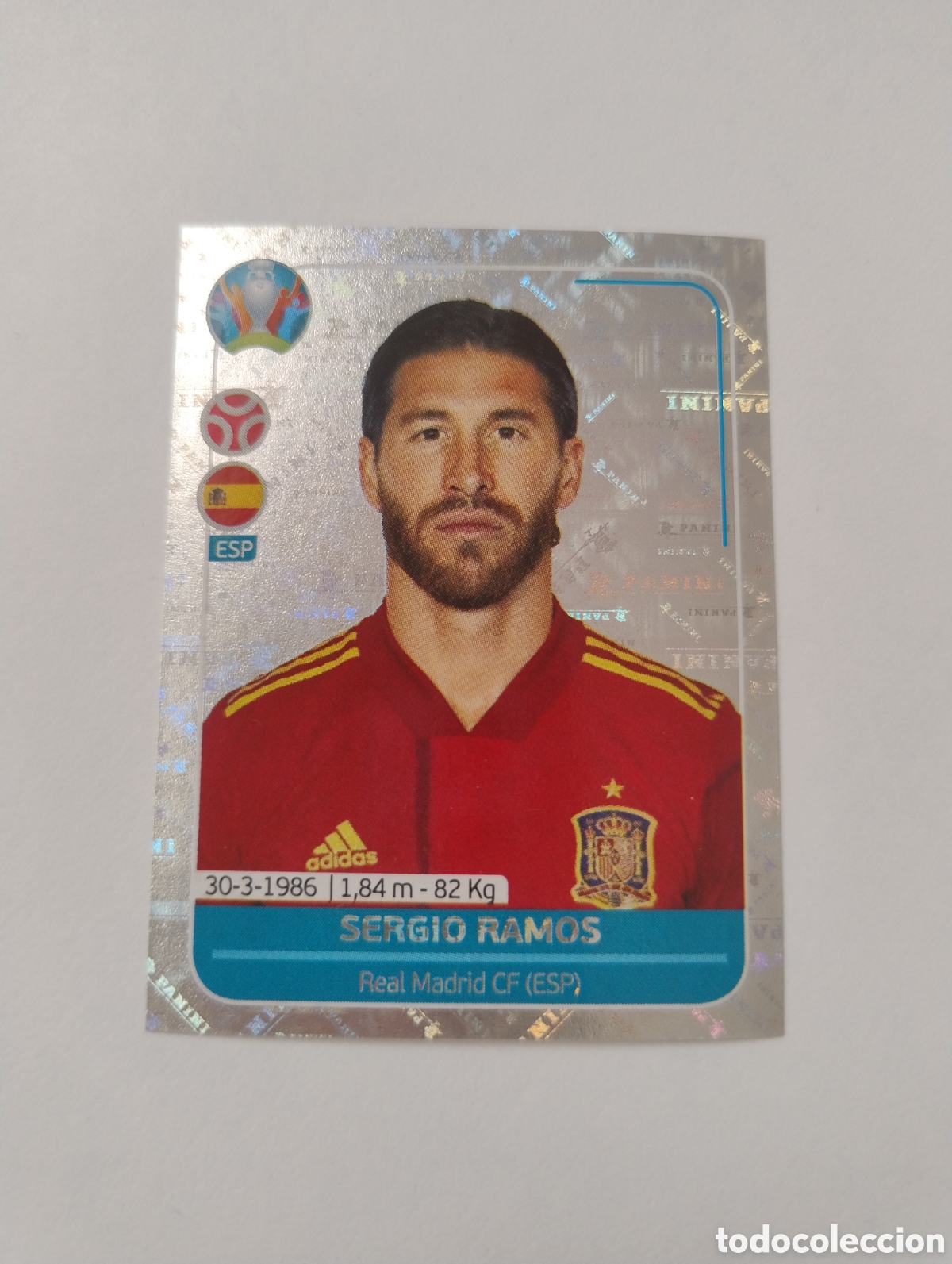 Cromos de f&uacute;tbol: ESP 6 - Sergio Ramos - Espa&ntilde;a - Euro 2020 Preview